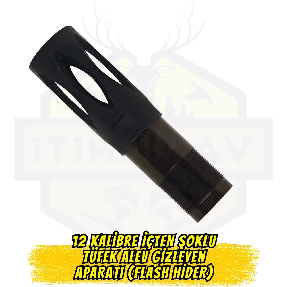 12 Kalibre İçten Şoklu Tüfek Alev Gizleyen Aparatı (Flash Hider)