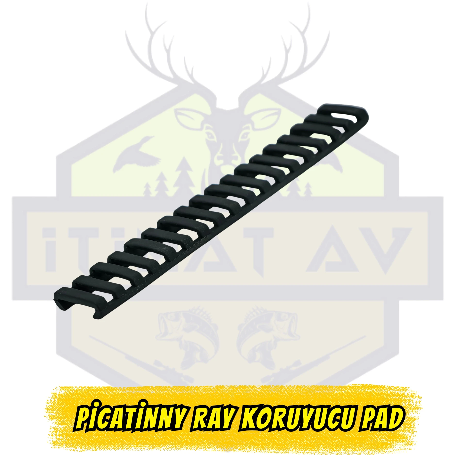 22 mm Picatinny Ray Koruyucu Pad - Esnek Kauçuk Kaplama (Tak-Çıkar)