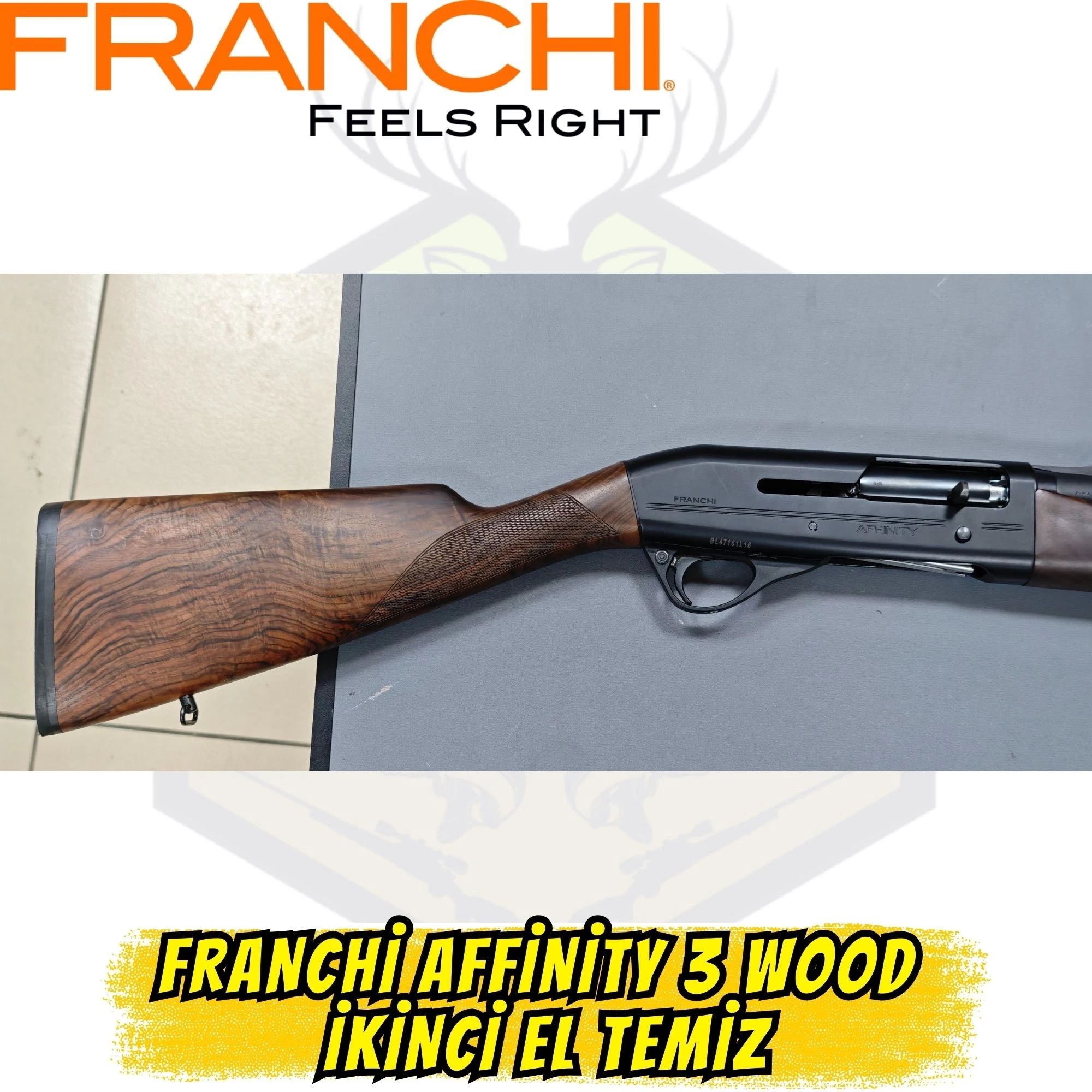 İkinci El Franchi Affinity One Wood - Numaralı İngiliz Dipçik (71 cm Namlu)
