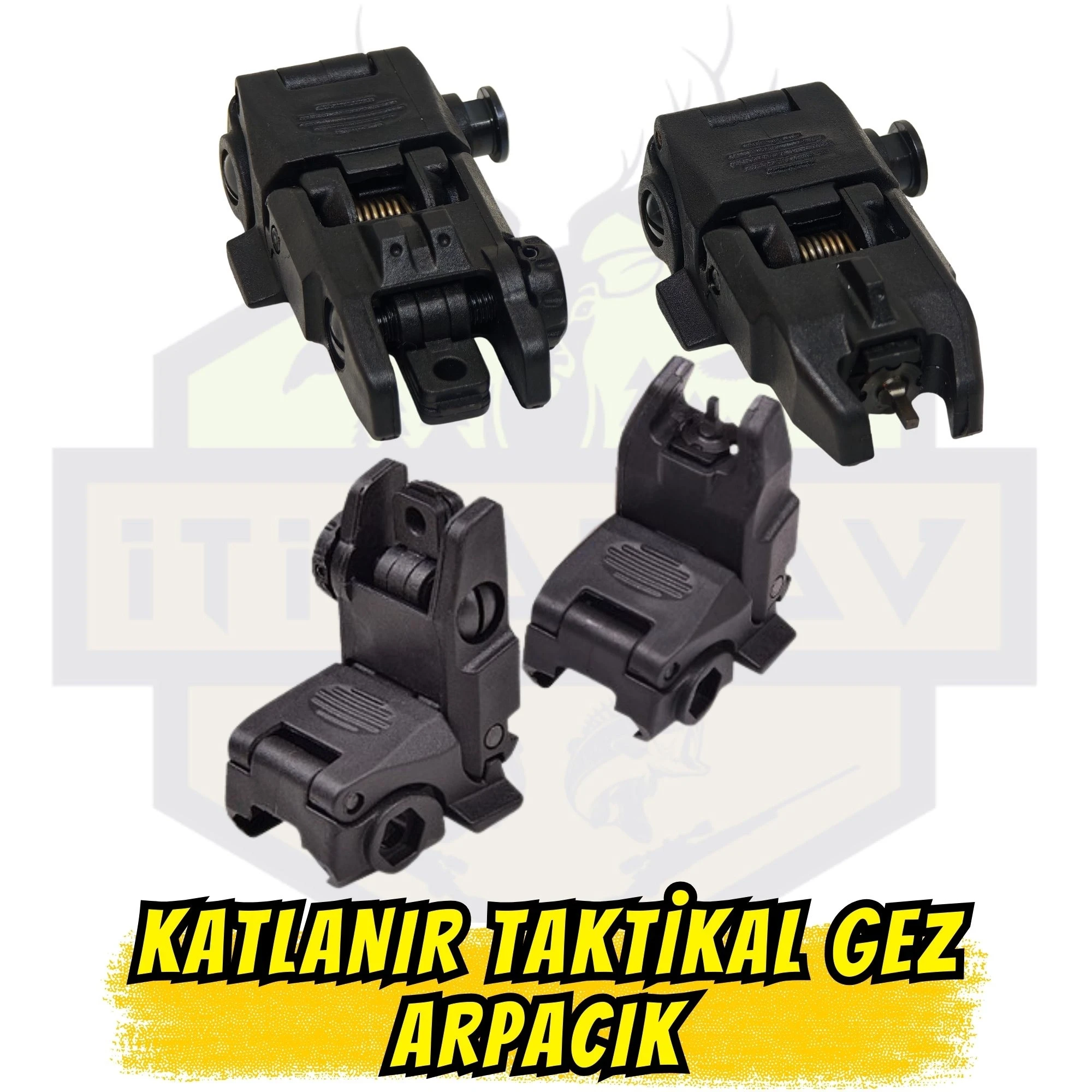 Şarjörlü Tüfek Uyumlu Polimer Katlanır Taktikal Gez Arpacık Seti