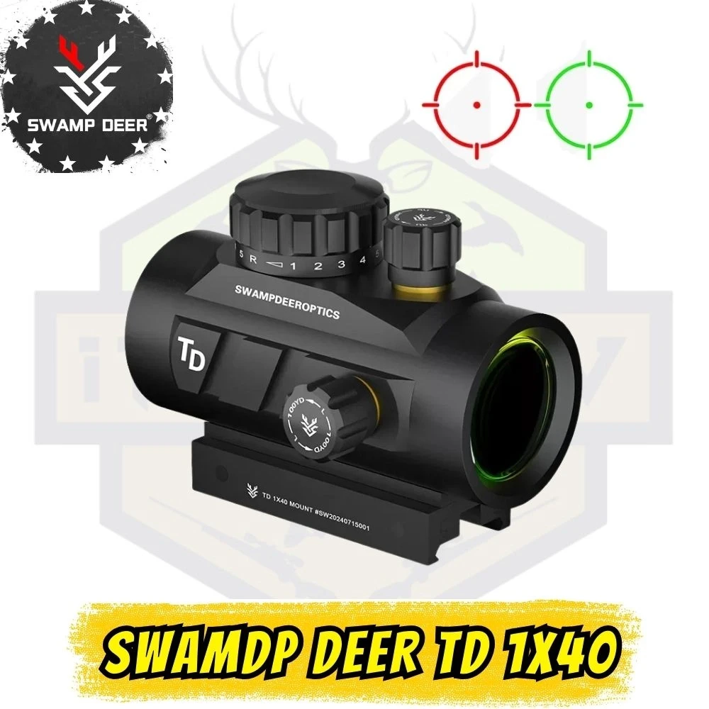 Swamp Deer Optics TD 1x40 Geniş Açılı Red-Dot Nişangah (1100g Darbe Dayanımlı - 12 Cal Uyumlu)