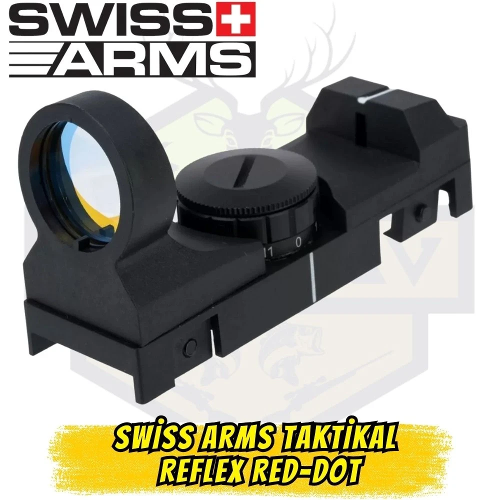 Swiss Arms Taktikal Reflex Red-Dot Nişangah (11 Kademe Parlaklık - Çizilmez Lens)