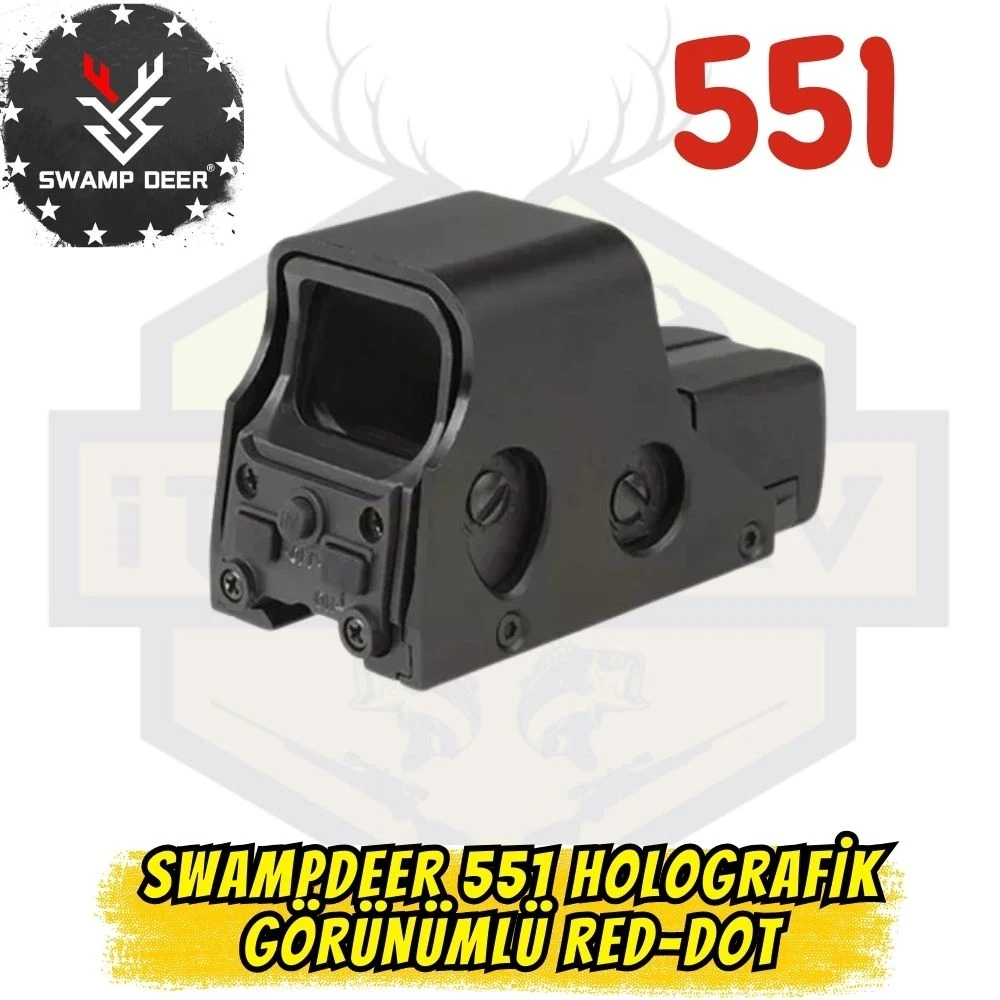 Swampdeer 551 Holografik Görünümlü Red-Dot Nişangah (Kırmızı & Yeşil Aydınlatmalı)