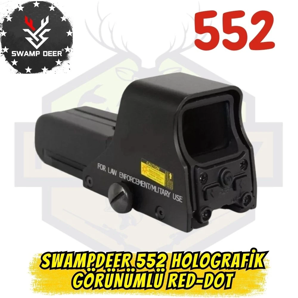 Swamp Deer 552 Holografik Görünümlü Red-Dot Nişangah (Kırmızı & Yeşil Aydınlatmalı - AA Pilli)
