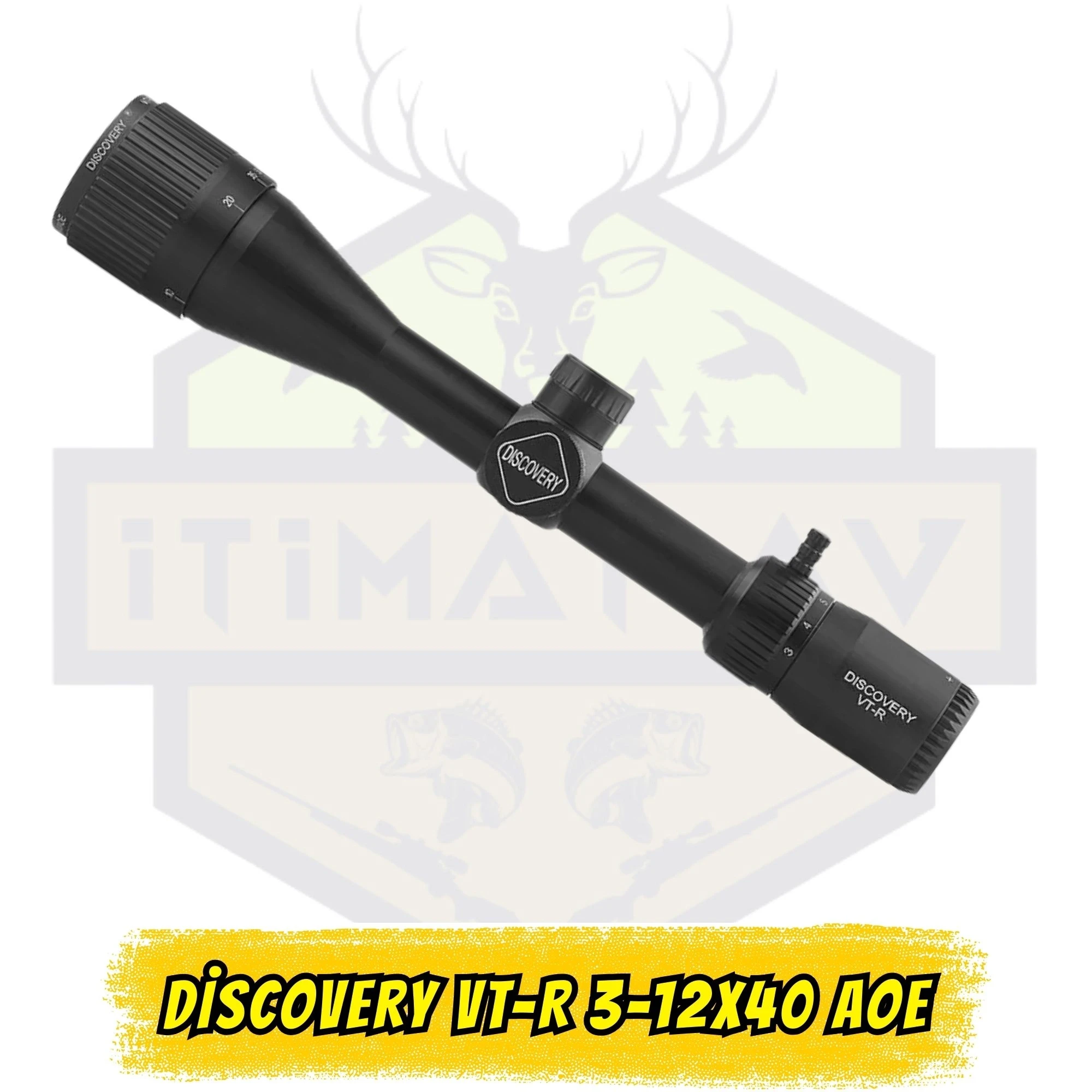 Discovery VT-R 3-12x40 AOE Paralaks Ayarlı ve Işıklı Tüfek Dürbünü (25.4 mm Tüp Çapı)