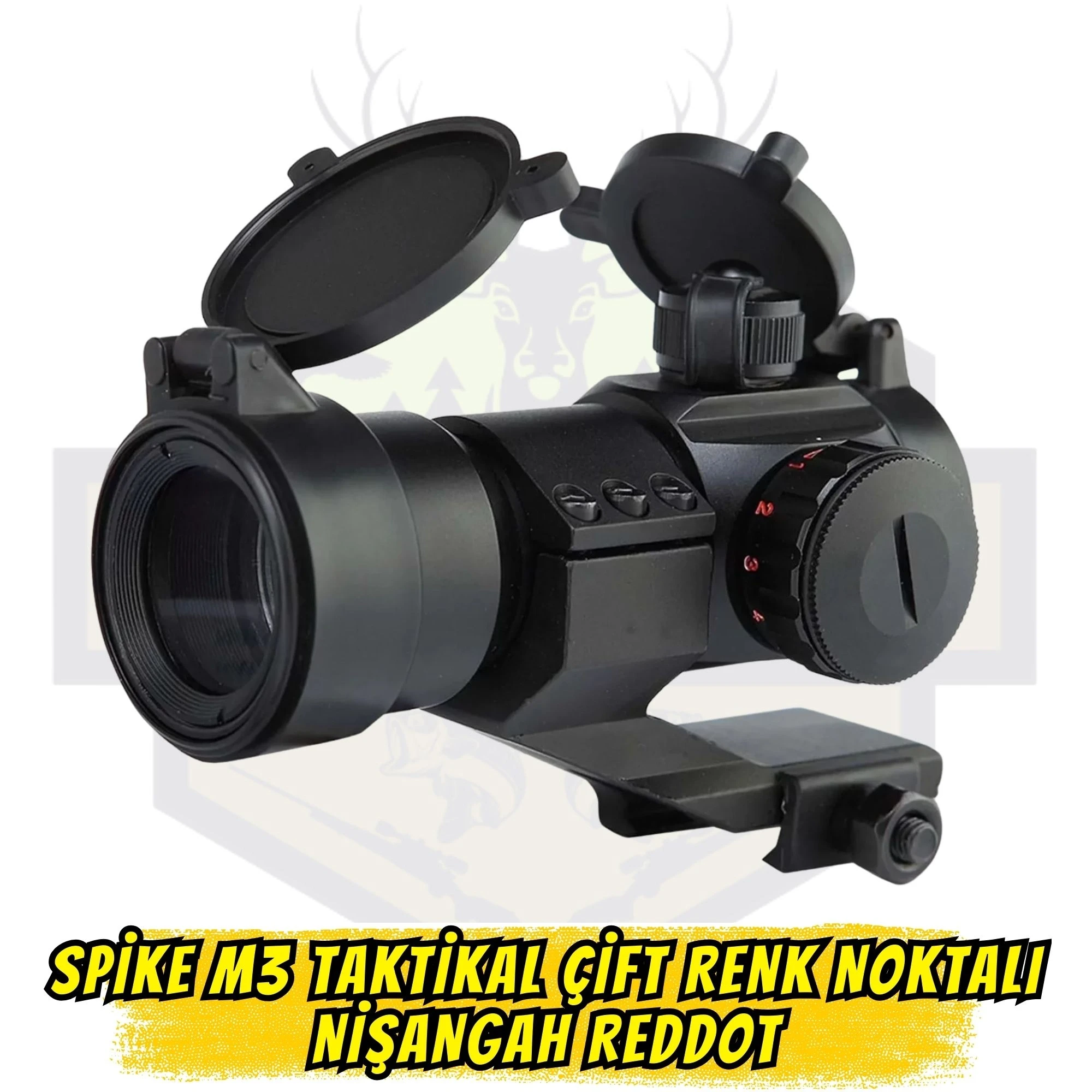 Spike M3 Taktikal Çift Renk Noktalı Nişangah Reddot (22 mm Picatinny Ray Uyumlu)