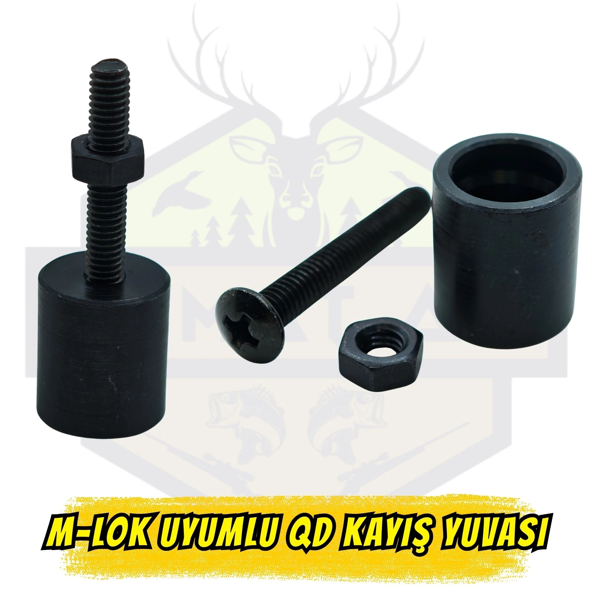 M-LOK Uyumlu QD Kayış Yuvası - Taktik Askı Kayışı Bağlantı Aparatı