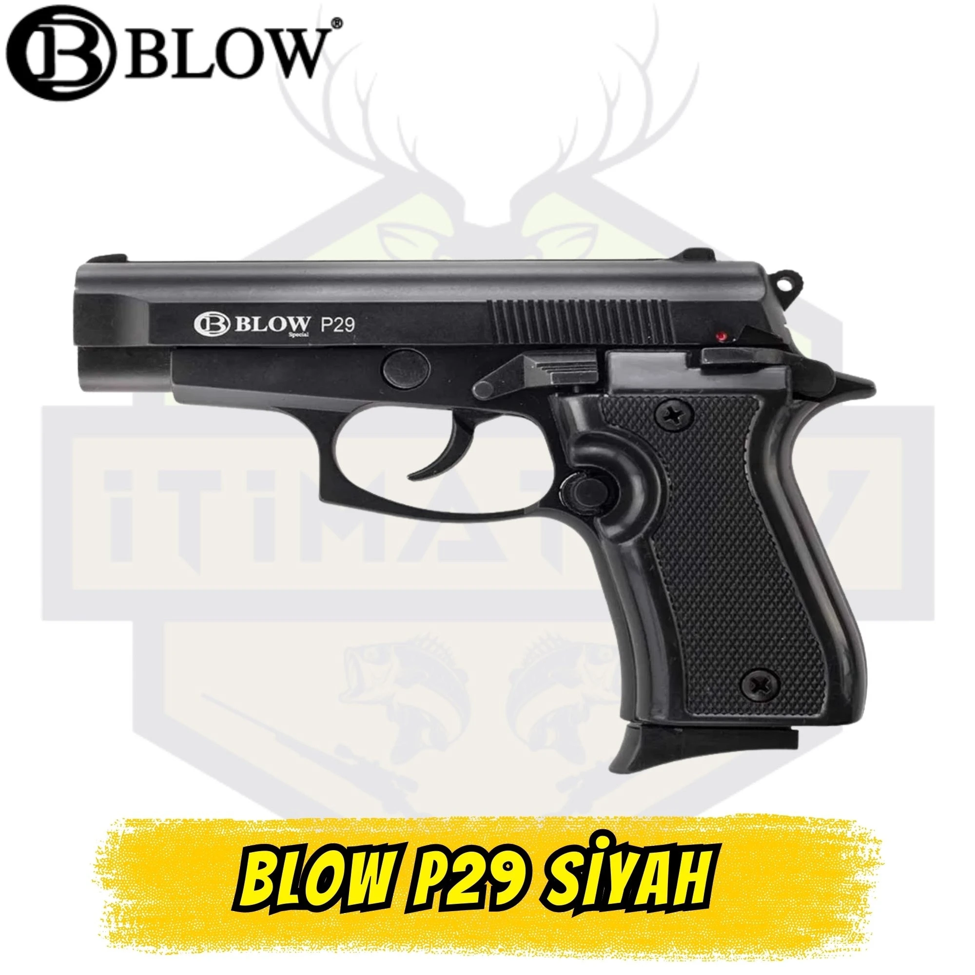 Blow P29 Kurusıkı Ses Tabancası (9 mm P.A.K. - Mat Siyah - Kompakt Efsane)