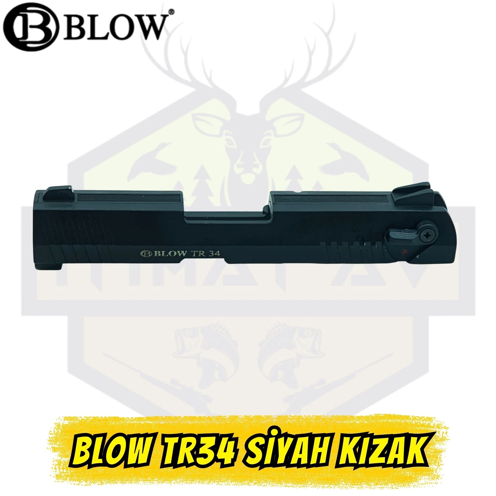 Blow TR34 Kurusıkı Tabanca Üst Kızak (Sürgü) - Mat Siyah Orijinal