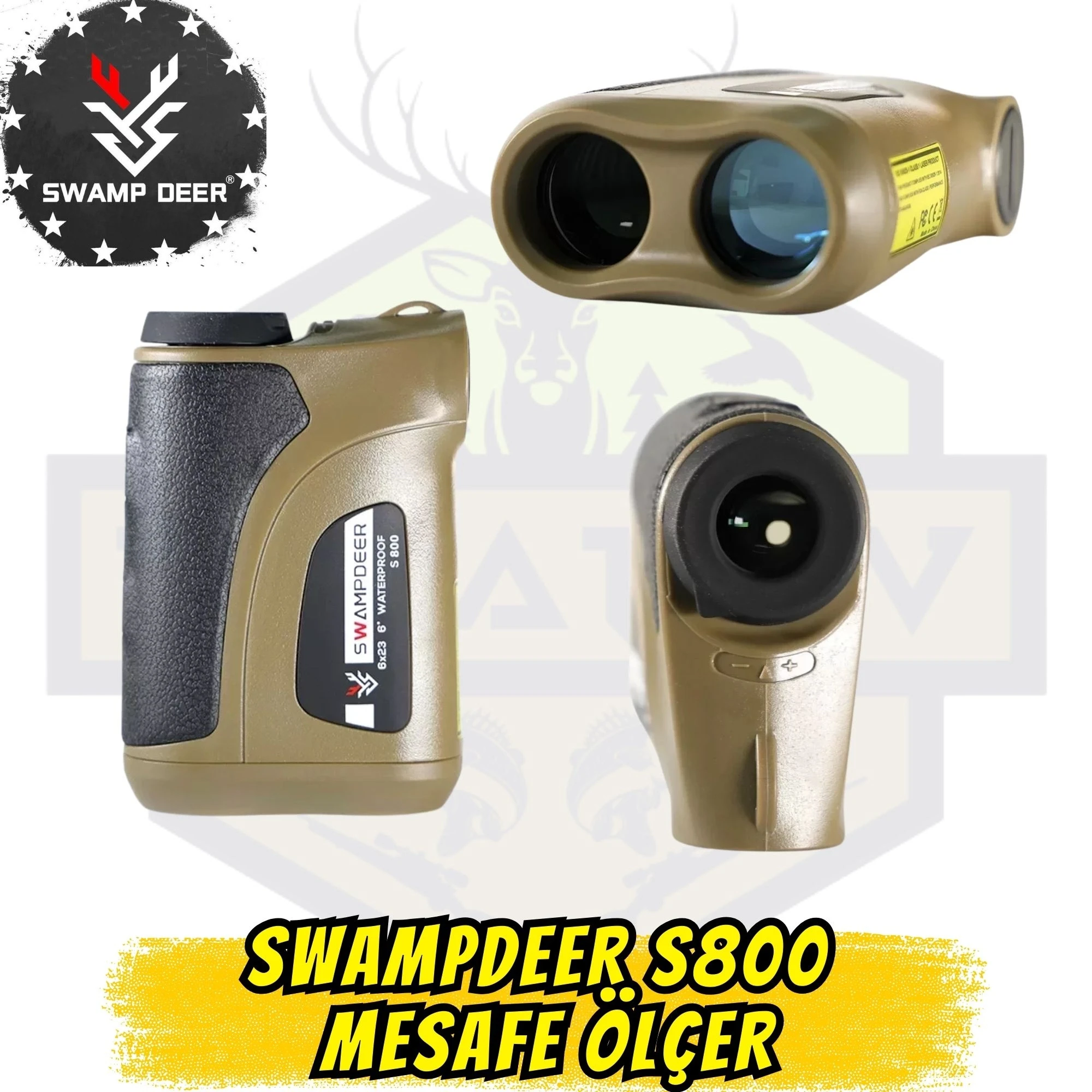 Swampdeer S800 Lazer Mesafe Ölçer (800m - Eğim ve Yükseklik Ölçümlü Rangefinder)
