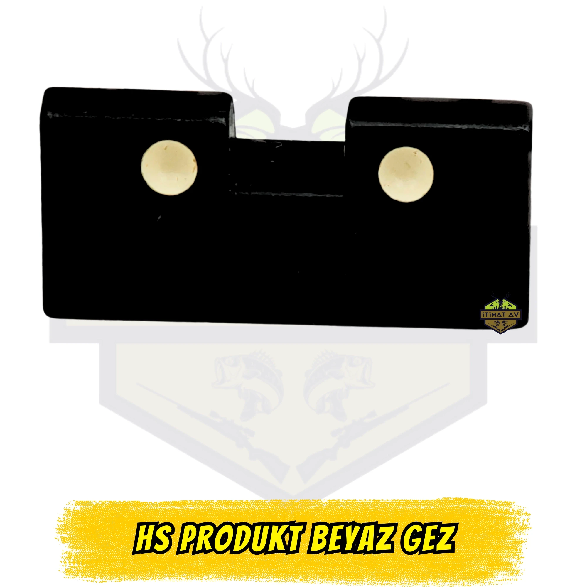 HS Produkt Uyumlu Beyaz Noktalı Gez - Çelik Arka Nişangah