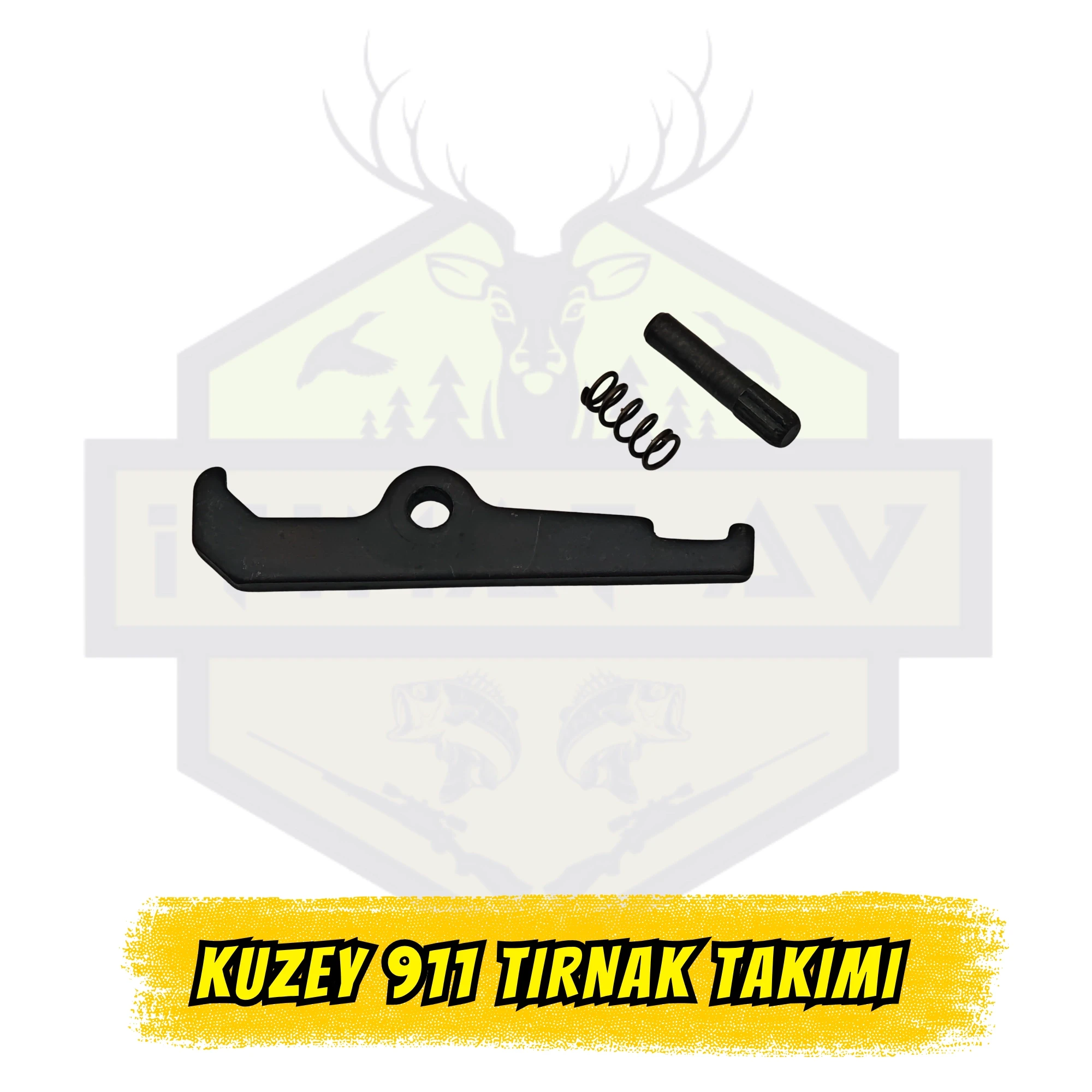 Kuzey 911 Kurusıkı Tabanca Tırnak Takımı - Komple Yedek Parça Seti (Tırnak + Yay + Pim)