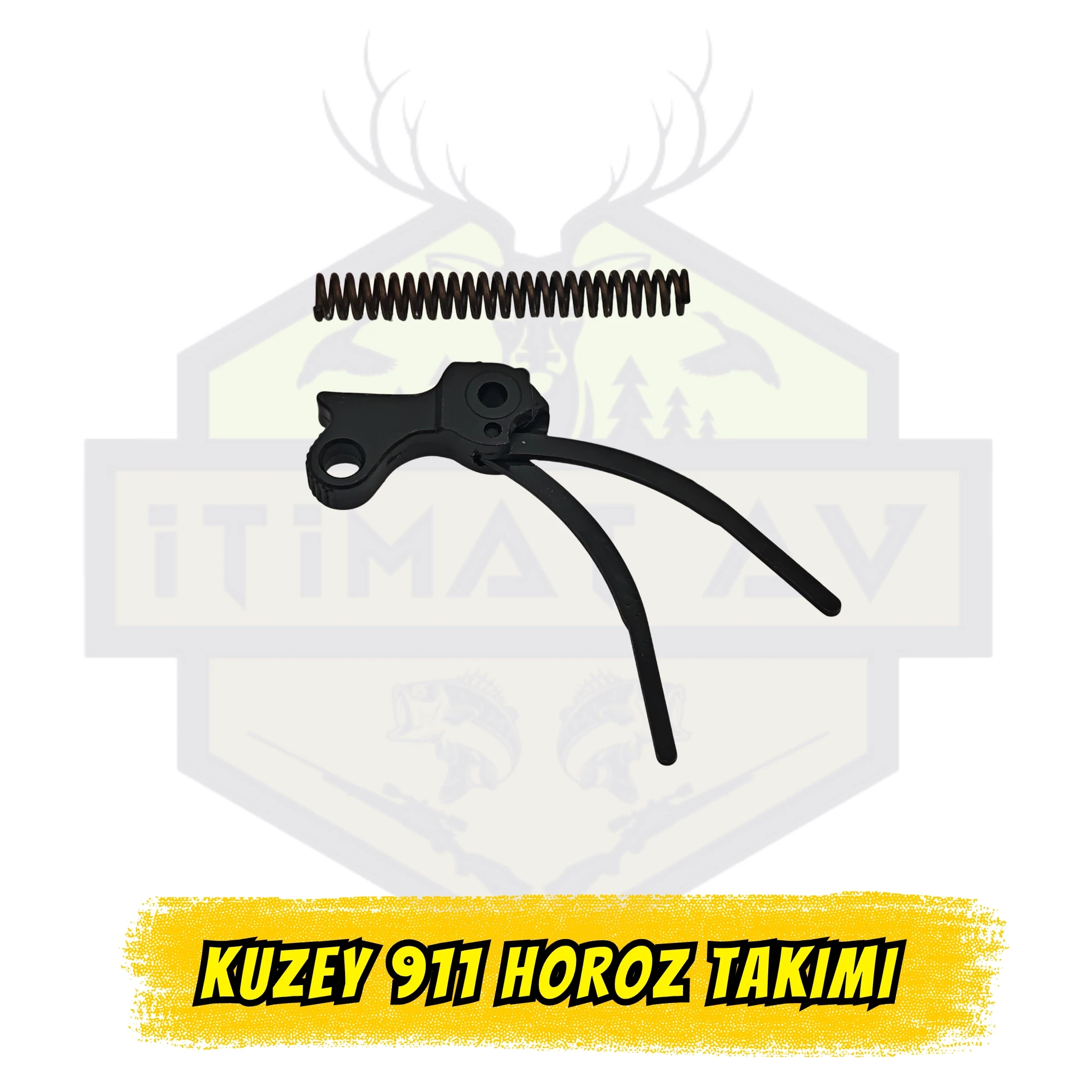 Kuzey 911 Kurusıkı Tabanca Horoz Takımı - Siyah Orijinal Yedek Parça