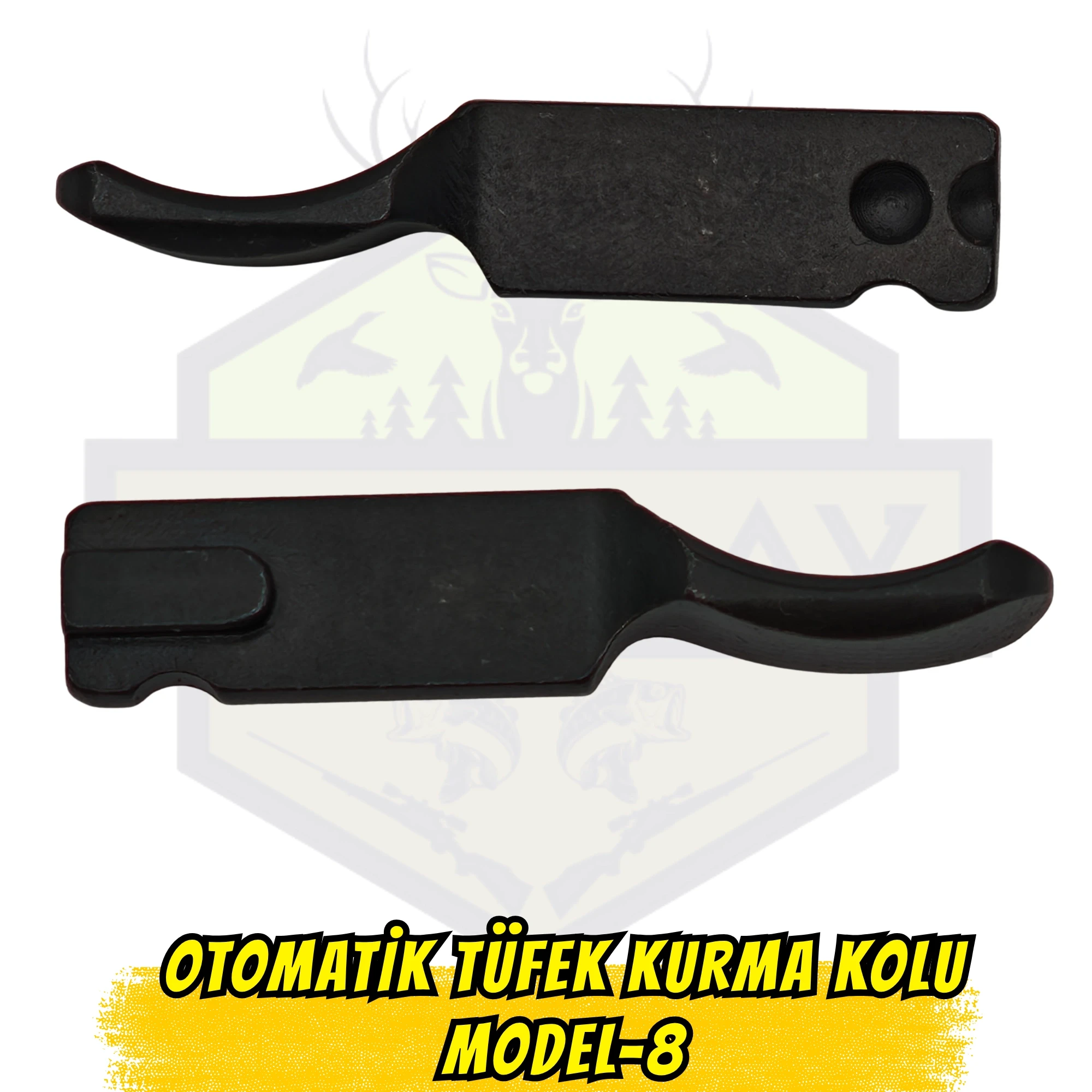 Eski Nesil Gazlı Otomatik Tüfek Kurma Kolu - Model 8 (Siyah)