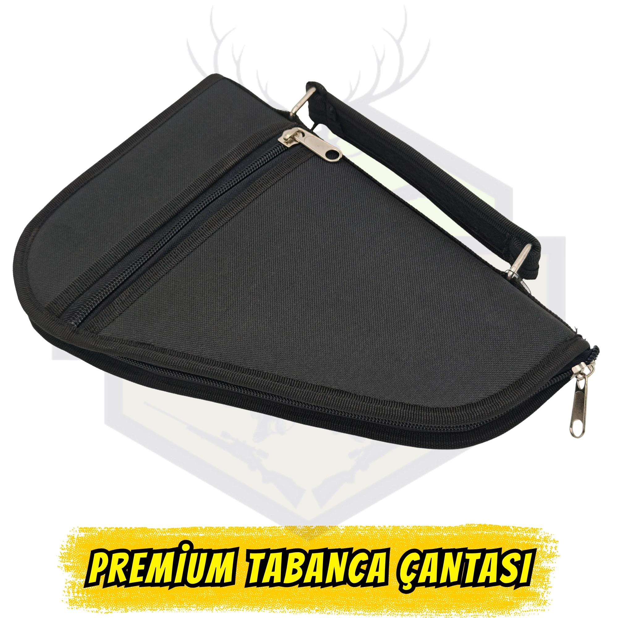 Premium Sert Gövdeli Tabanca Taşıma Çantası - EVA Korumalı (45 mm Slim Seri)