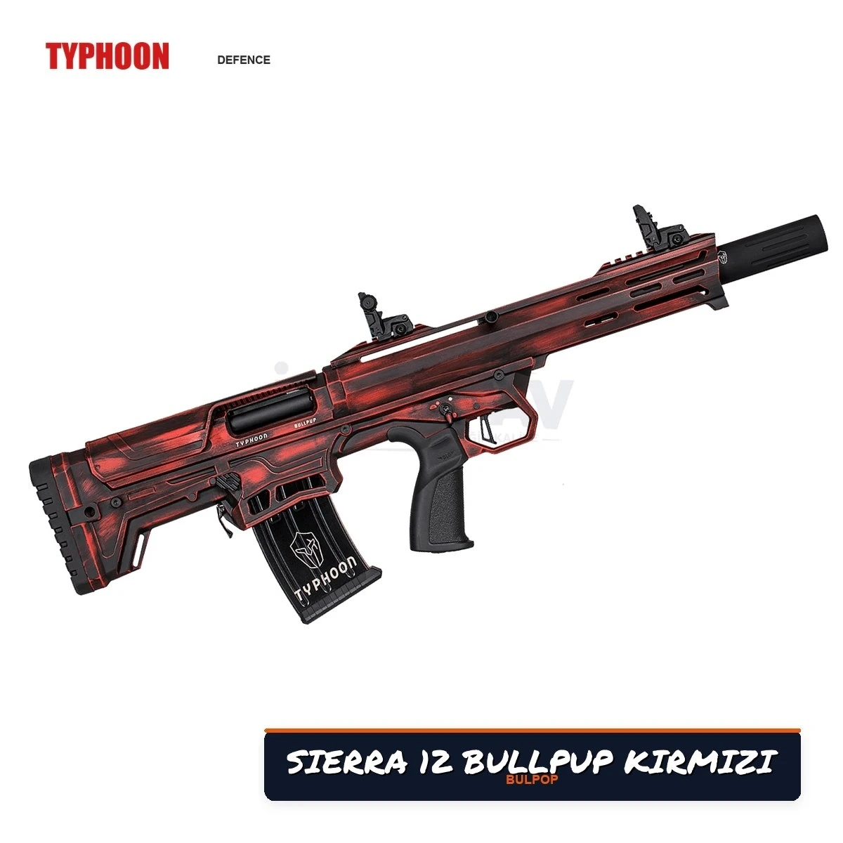 Typhoon Sierra 12 Bullpup Kırmızı Şarjörlü Av Tüfeği