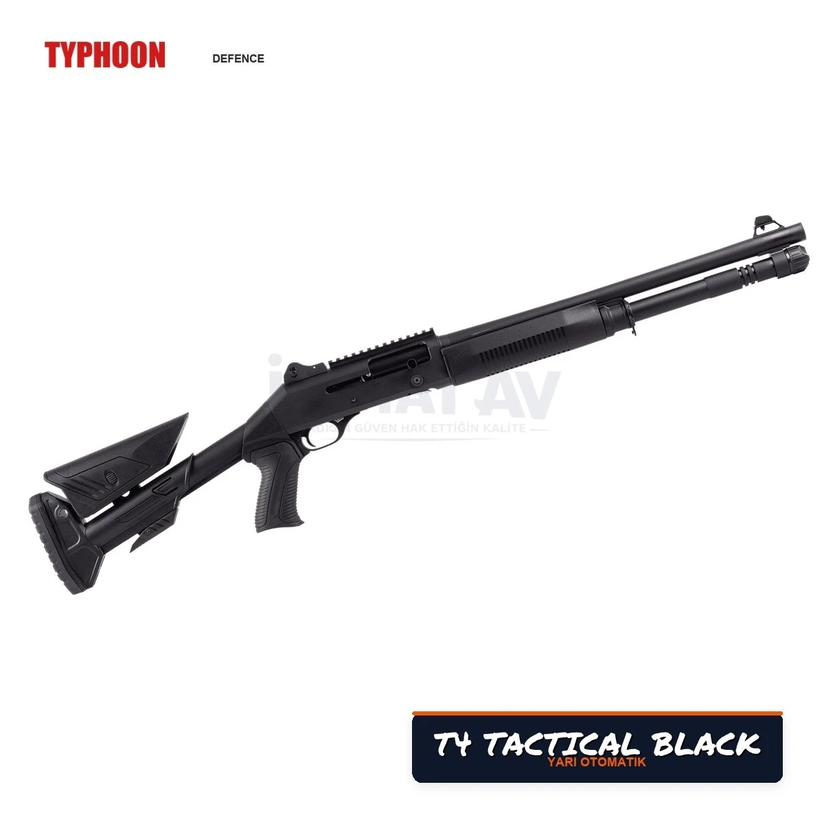 Typhoon T4 Tactical Black Yarı Otomatik Av Tüfeği