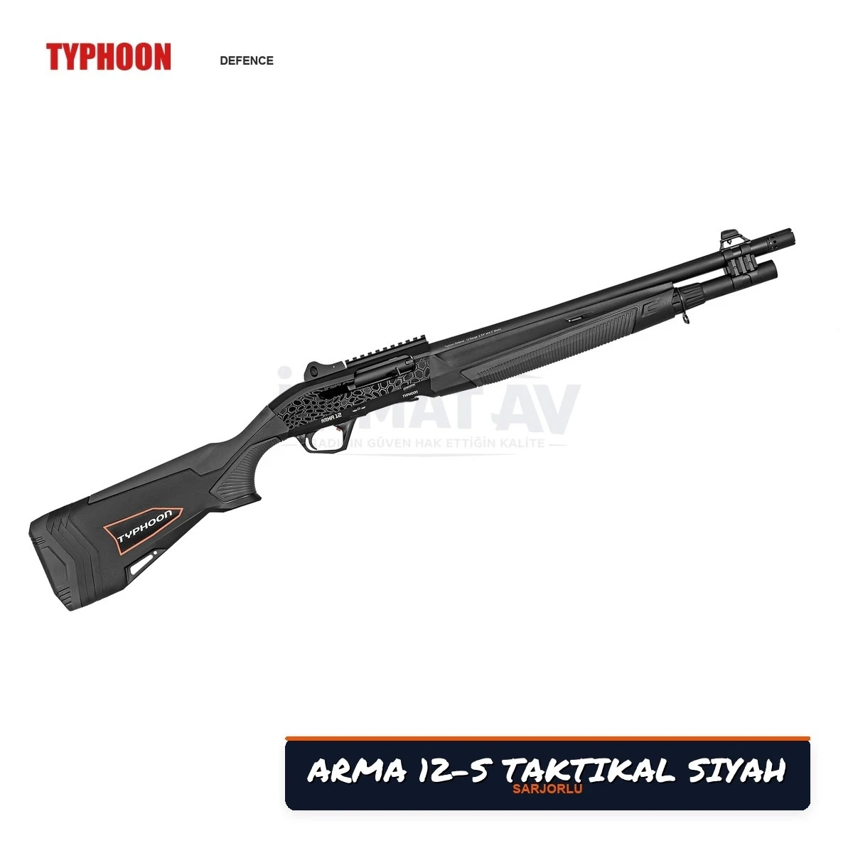 Typhoon Arma 12-S Taktikal Siyah Şarjörlü Av Tüfeği