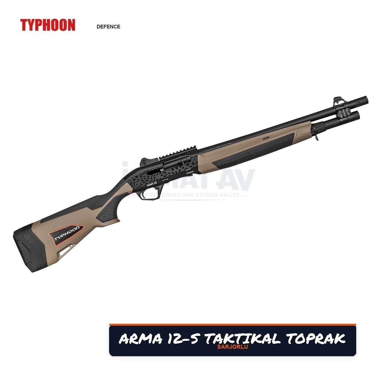 Typhoon Arma 12-S Taktikal Toprak Şarjörlü Av Tüfeği