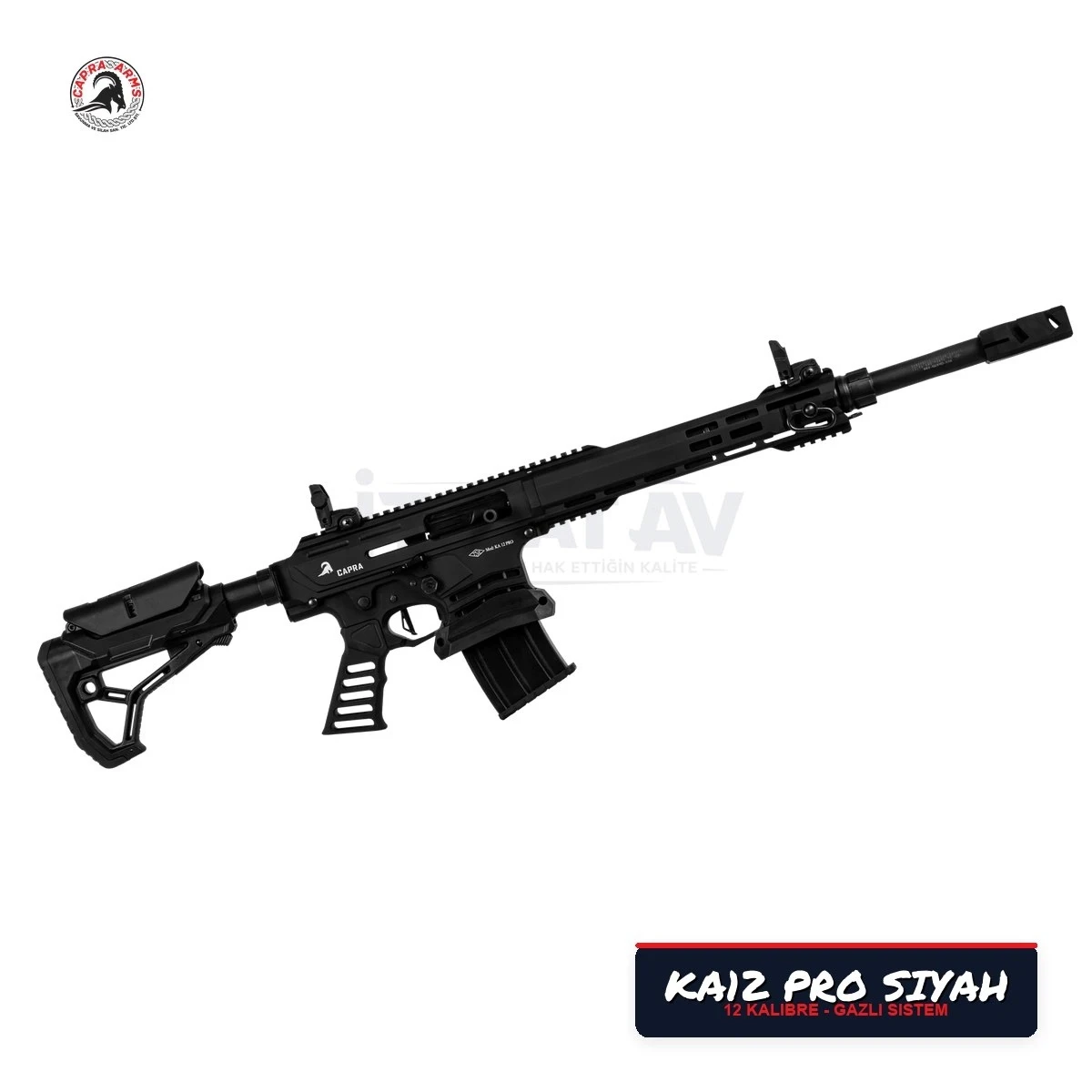 Capra KA12 PRO Siyah Şarjörlü Yarı Otomatik Av Tüfeği