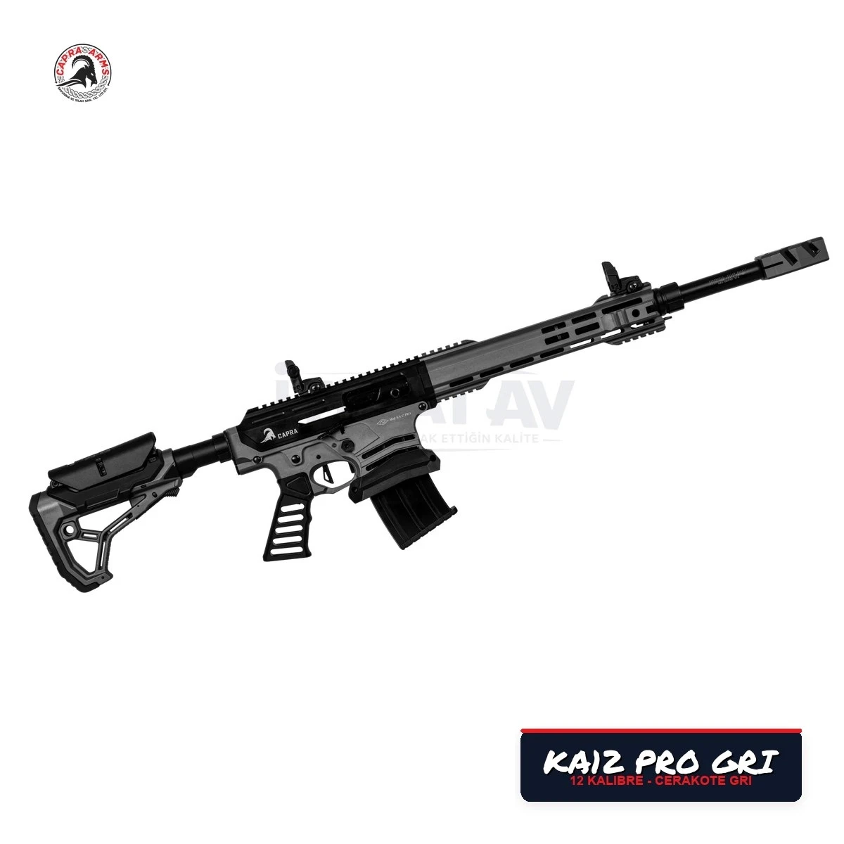 Capra KA12 PRO Gri Şarjörlü Yarı Otomatik Av Tüfeği