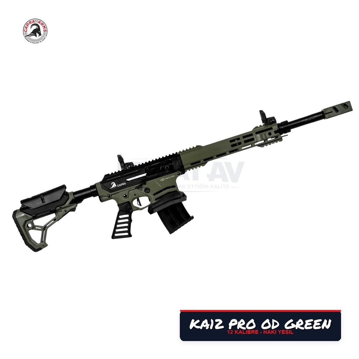 Capra KA12 PRO OD Green Şarjörlü Yarı Otomatik Av Tüfeği
