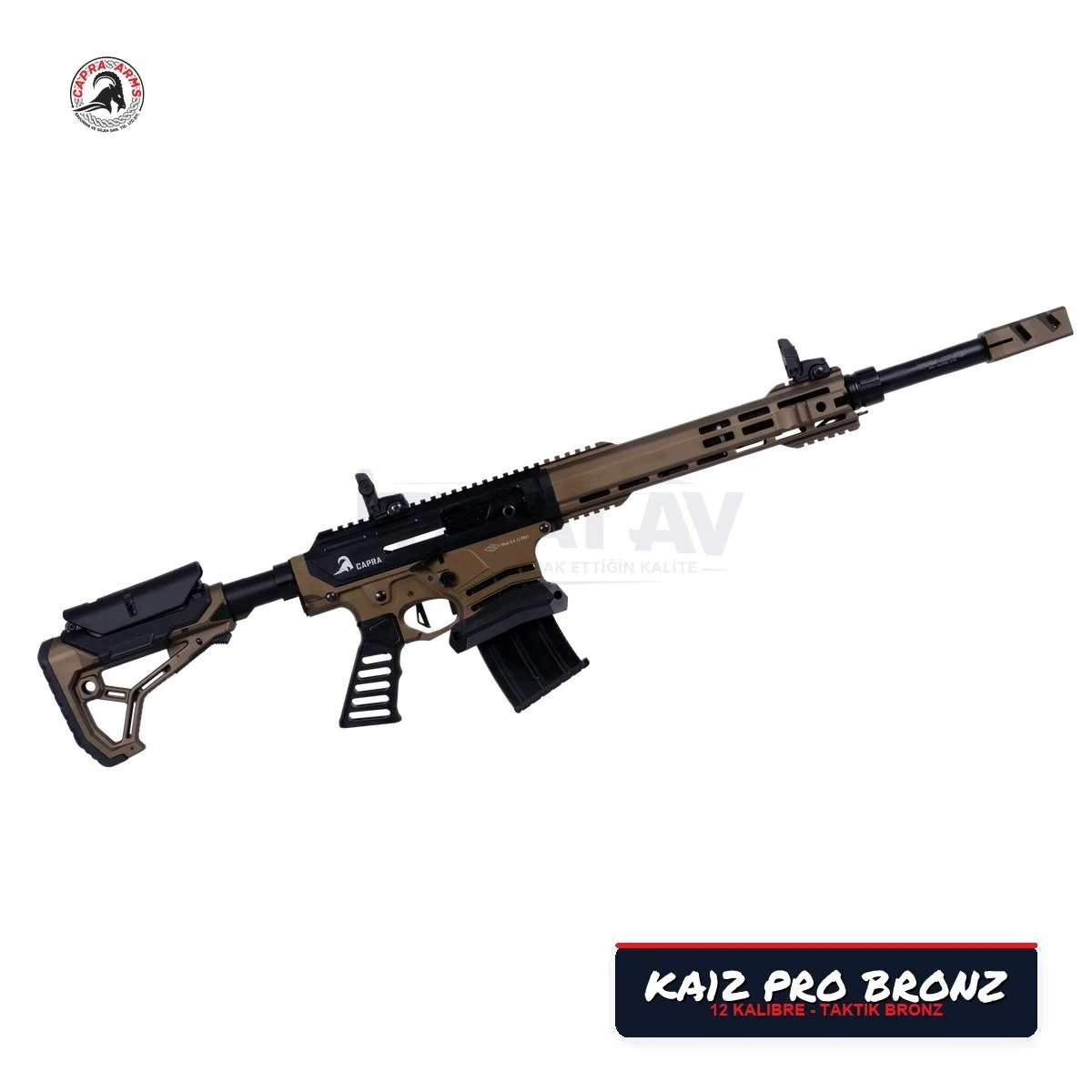 Capra KA12 PRO Bronz Şarjörlü Yarı Otomatik Av Tüfeği