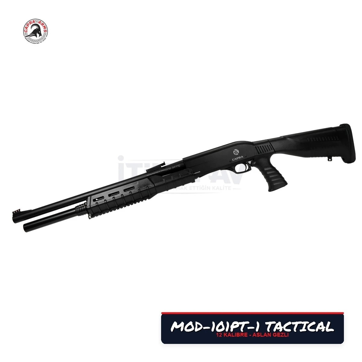 Capra MOD-101PT-1 Tactical Aslan Gezli Siyah Saçlı Pompalı Av Tüfeği