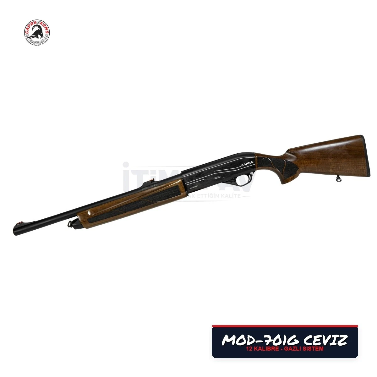 Capra MOD-701G Ahşap Gazlı Yarı Otomatik Av Tüfeği