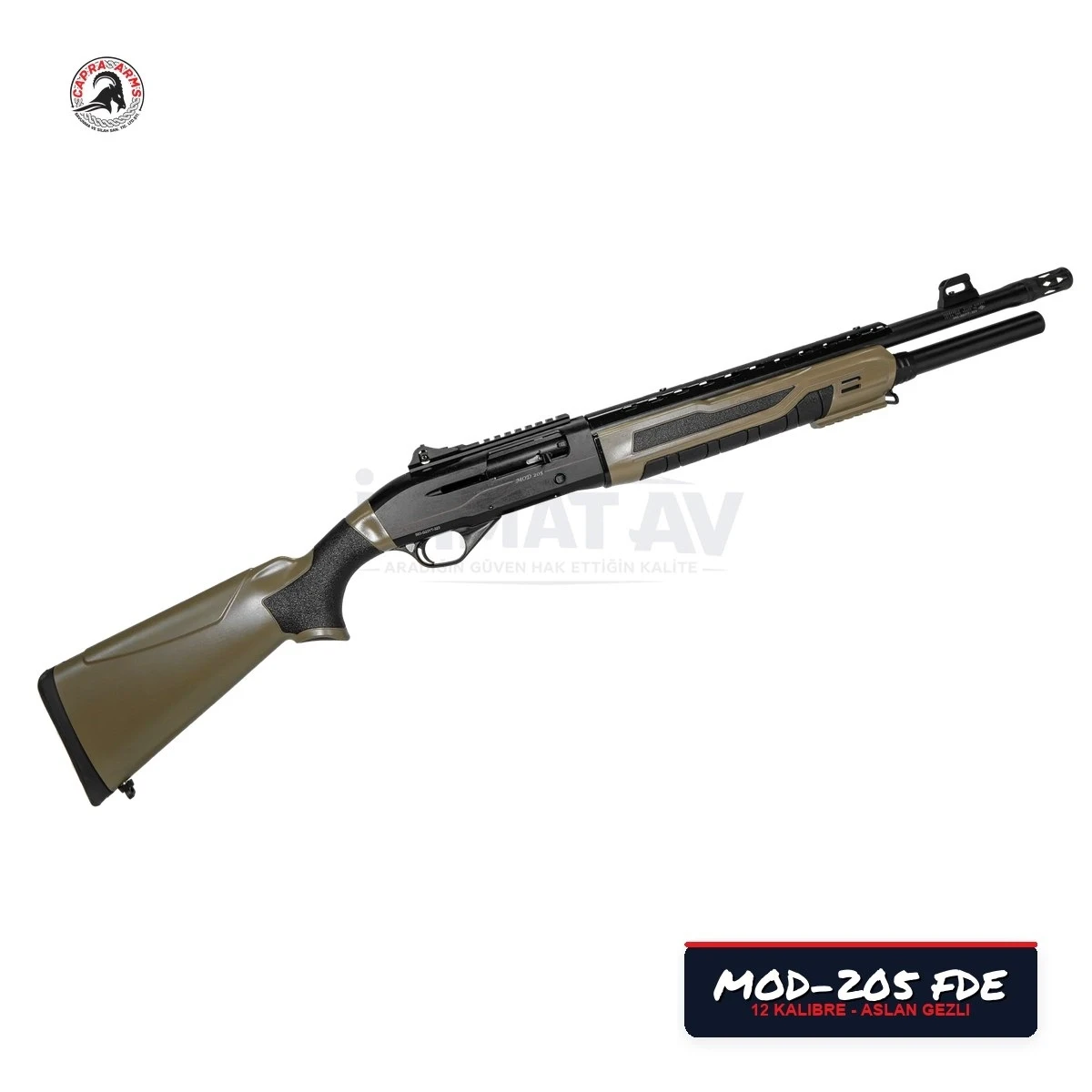 Capra MOD-205 Tactical Aslan Gezli FDE Yarı Otomatik Av Tüfeği