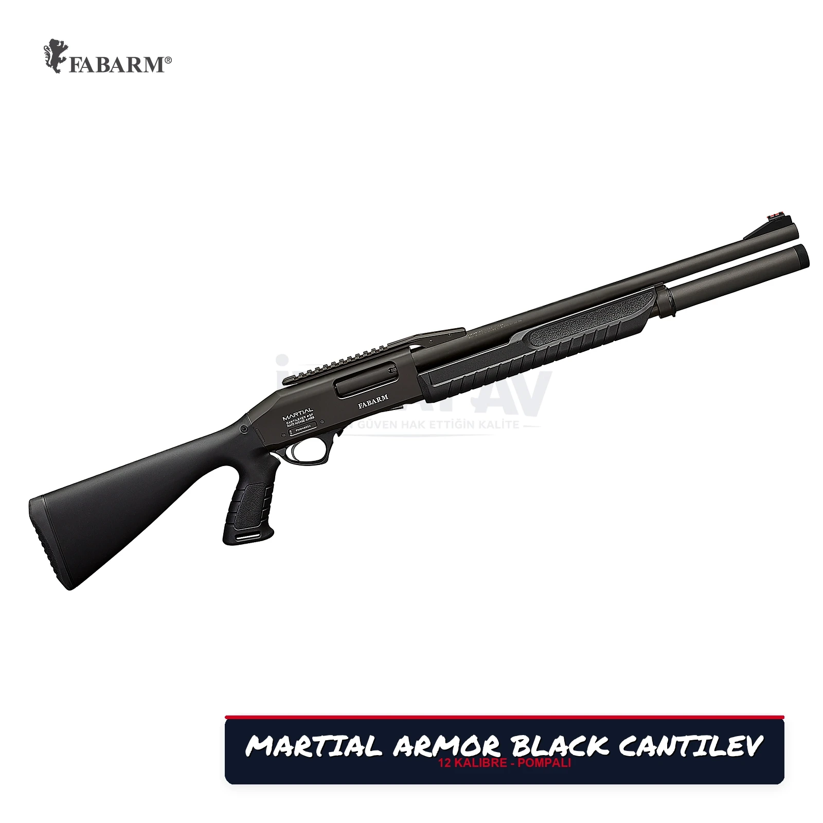 FABARM MARTIAL ARMOR BLACK CANTILEVER POMPALI AV TÜFEĞİ