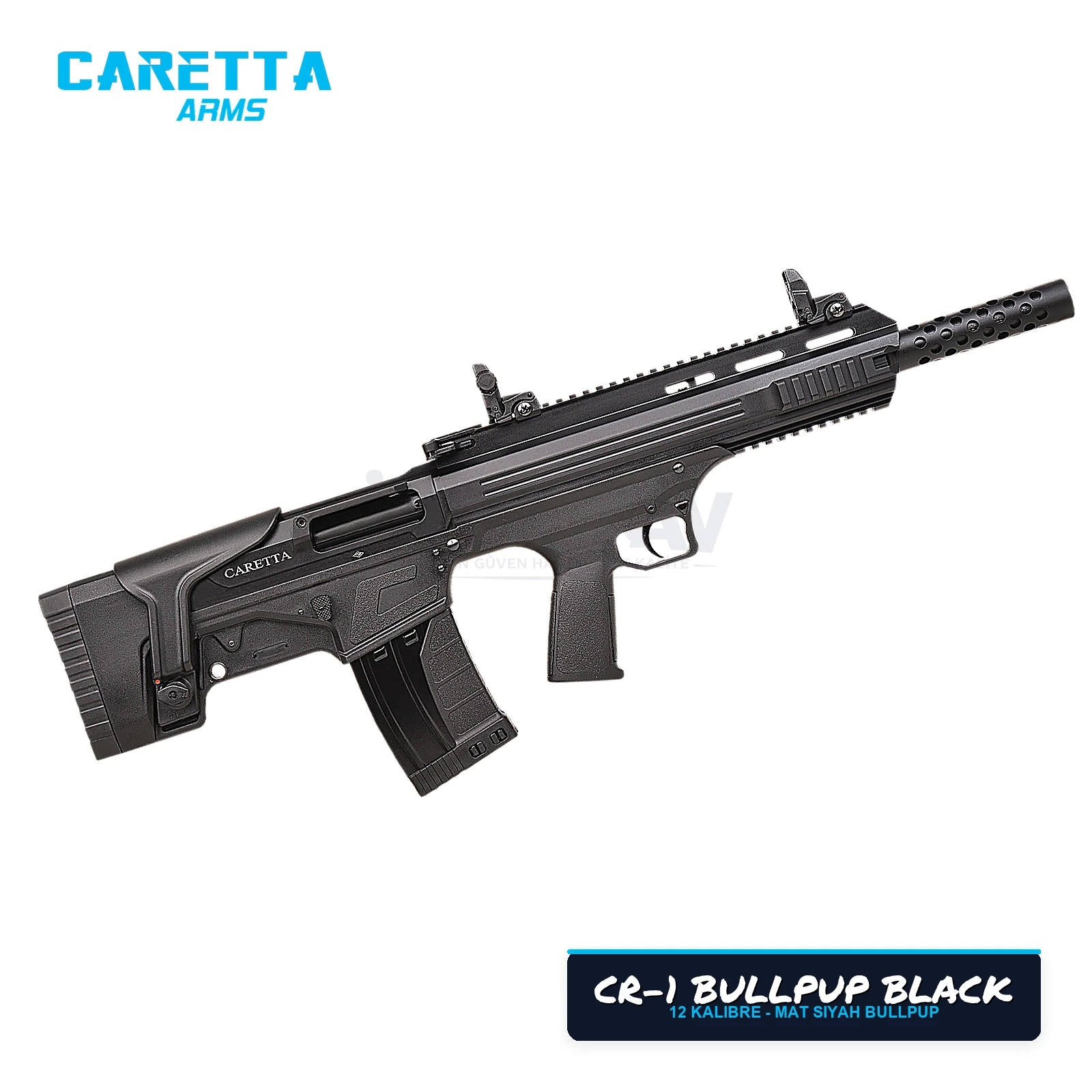Caretta CR-1 Bullpup Siyah 12 Kalibre Şarjörlü Av Tüfeği
