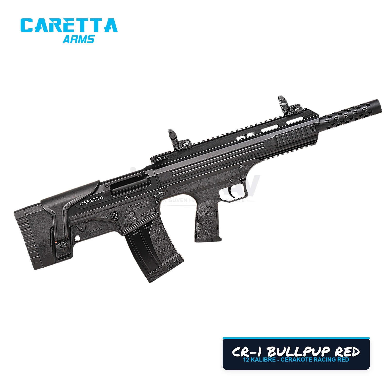 Caretta CR-1 Bullpup Kırmızı 12 Kalibre Şarjörlü Av Tüfeği