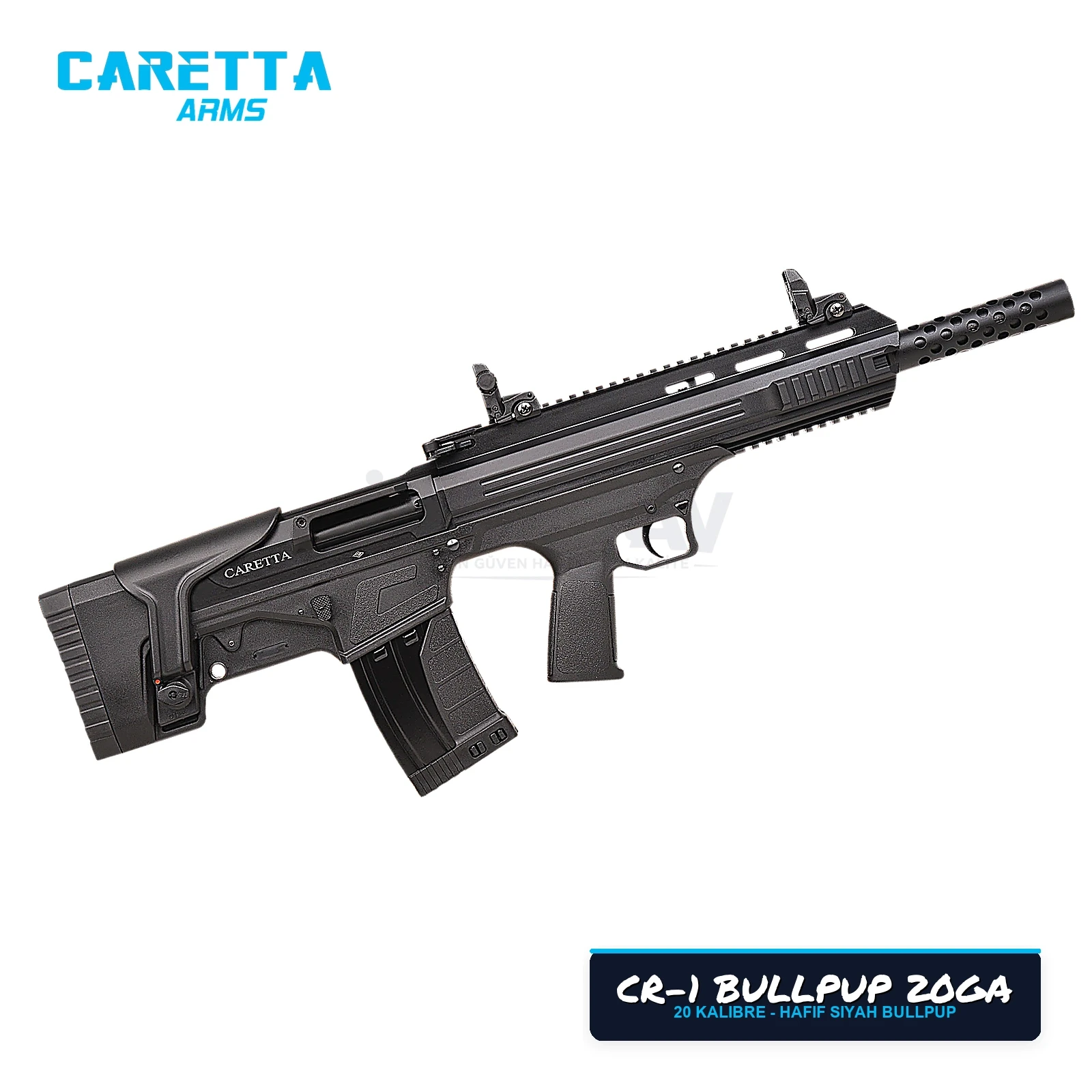 Caretta CR-1 Bullpup Siyah 20 Kalibre Şarjörlü Av Tüfeği