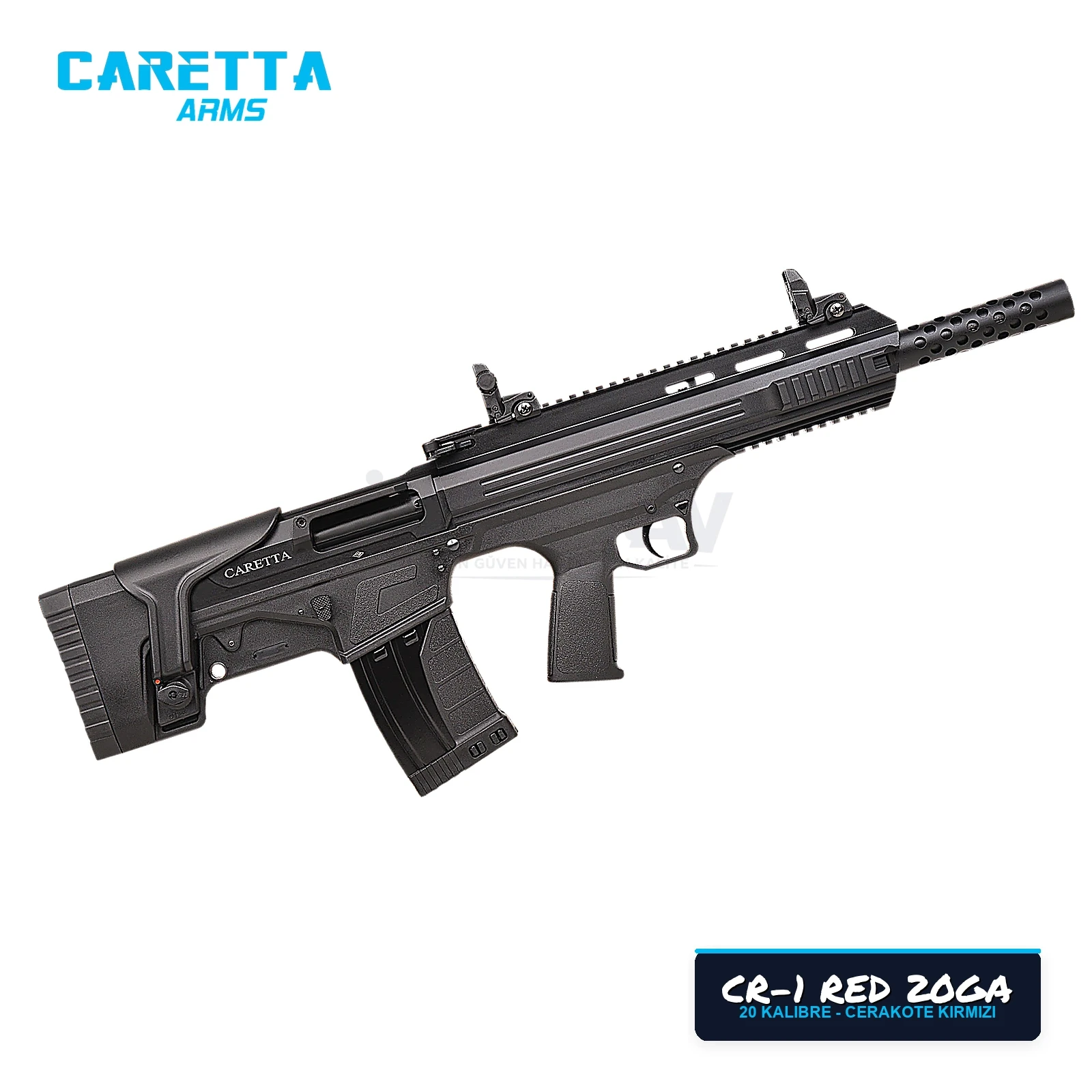 Caretta CR-1 Bullpup Kırmızı 20 Kalibre Şarjörlü Av Tüfeği