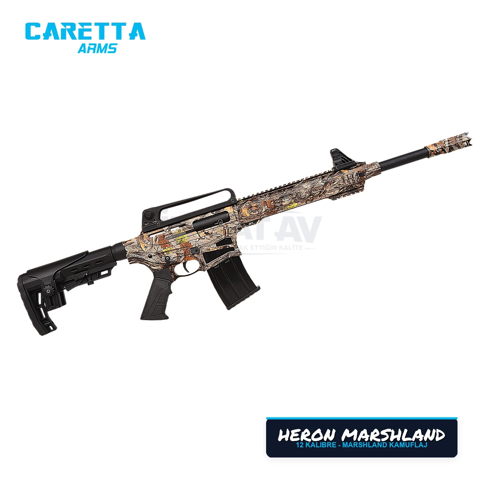 Caretta HERON Camo Şarjörlü Av Tüfeği 12 Kalibre