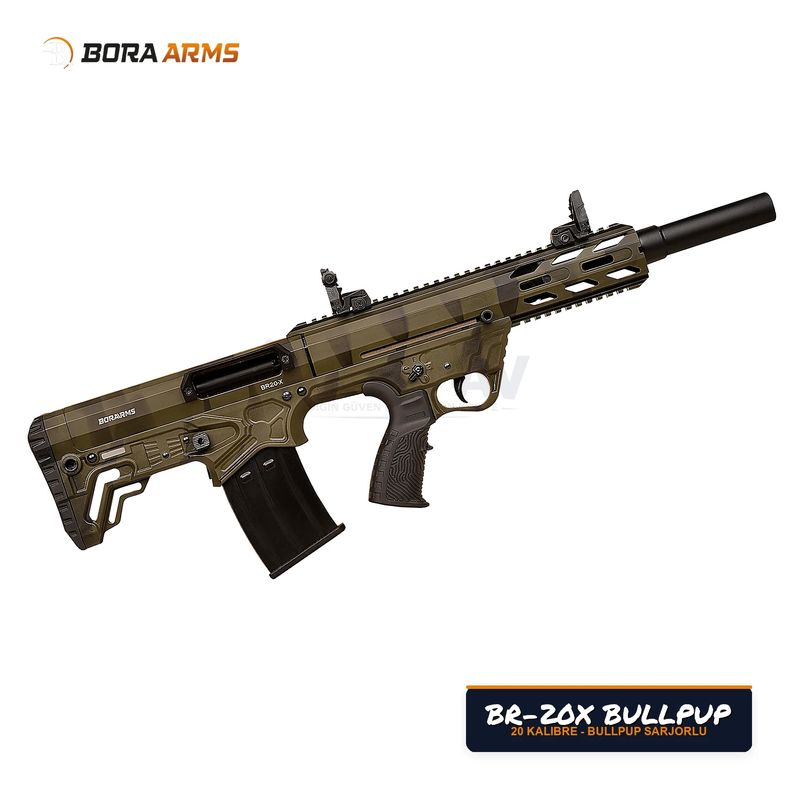 Bora Arms BR-20X Bullpup Kamuflaj 20 Kalibre Av Tüfeği