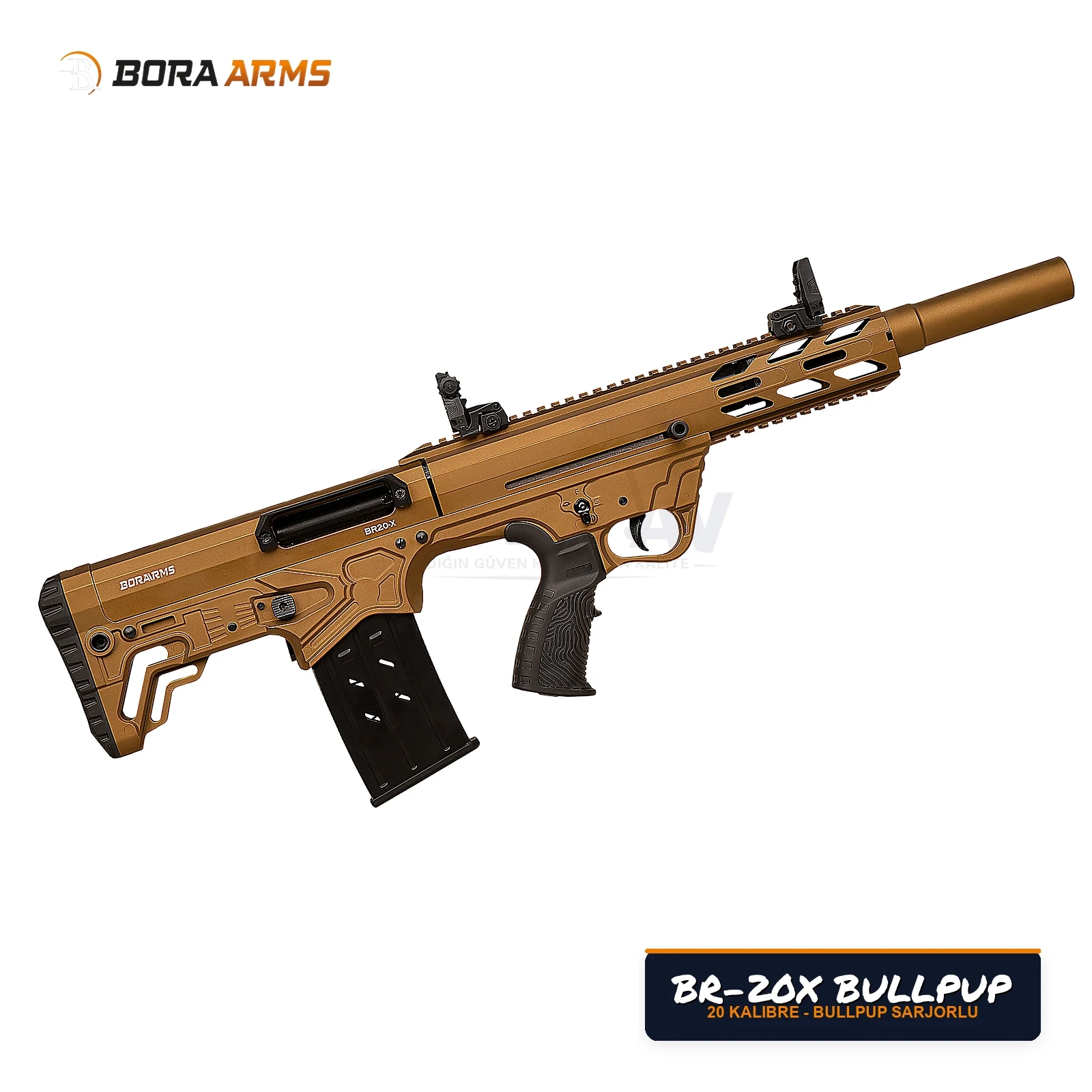 Bora Arms BR-20X Bullpup Çöl / Bronz 20 Kalibre Av Tüfeği