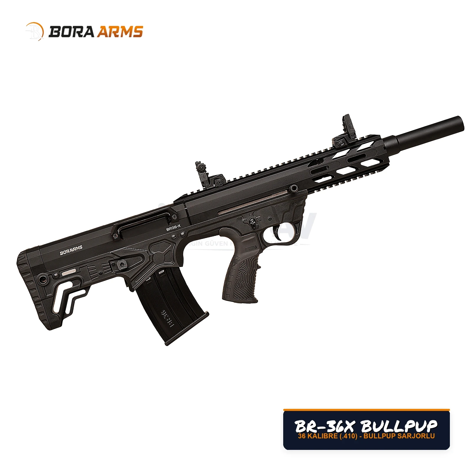 Bora Arms BR-36X Bullpup Siyah 36 Kalibre (.410) Av Tüfeği