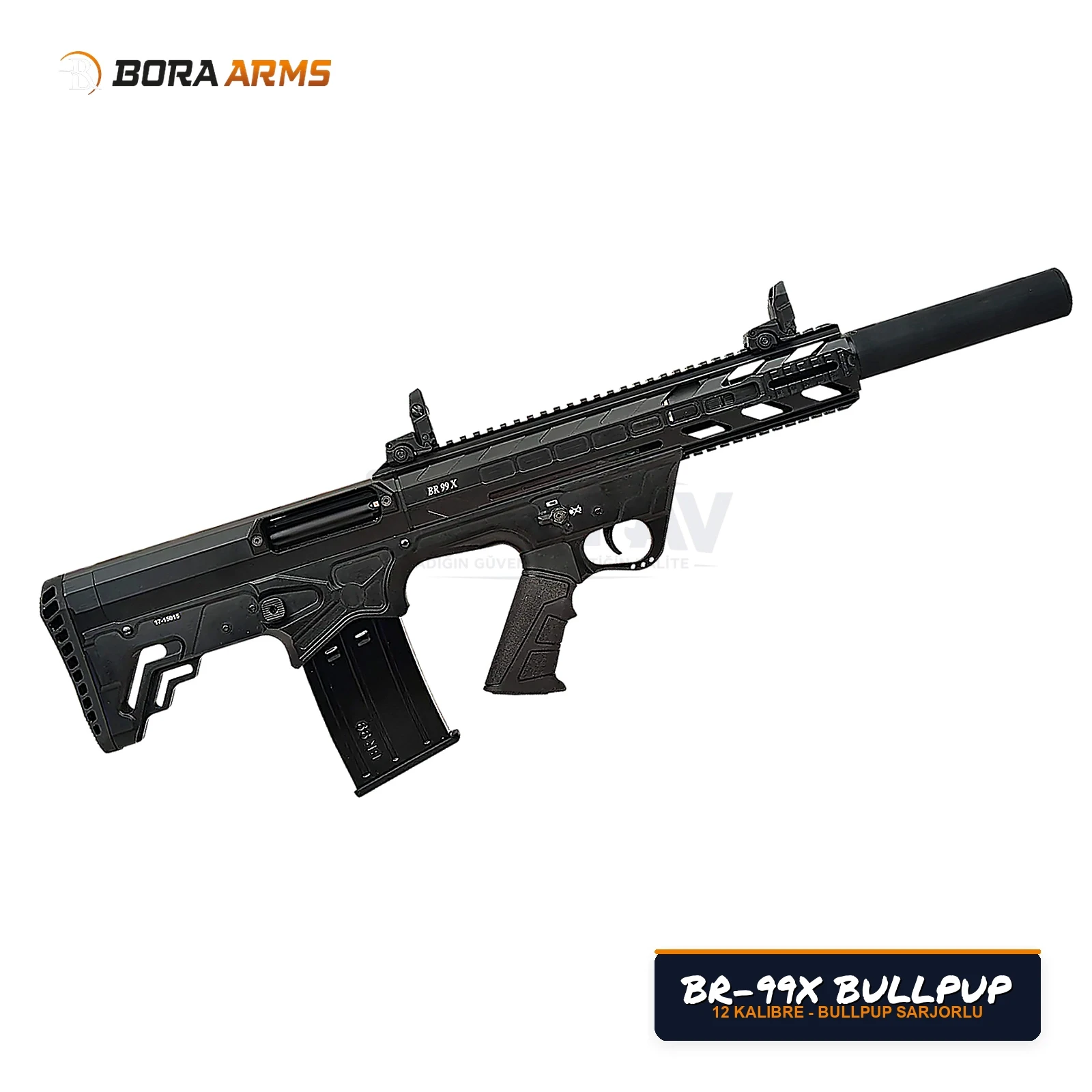 Bora Arms BR-99X Bullpup Siyah 12 Kalibre Av Tüfeği