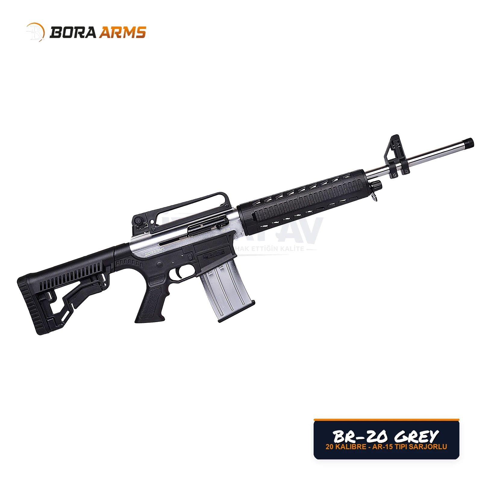 Bora Arms BR-20 Titanyum Gri 20 Kalibre Şarjörlü Av Tüfeği