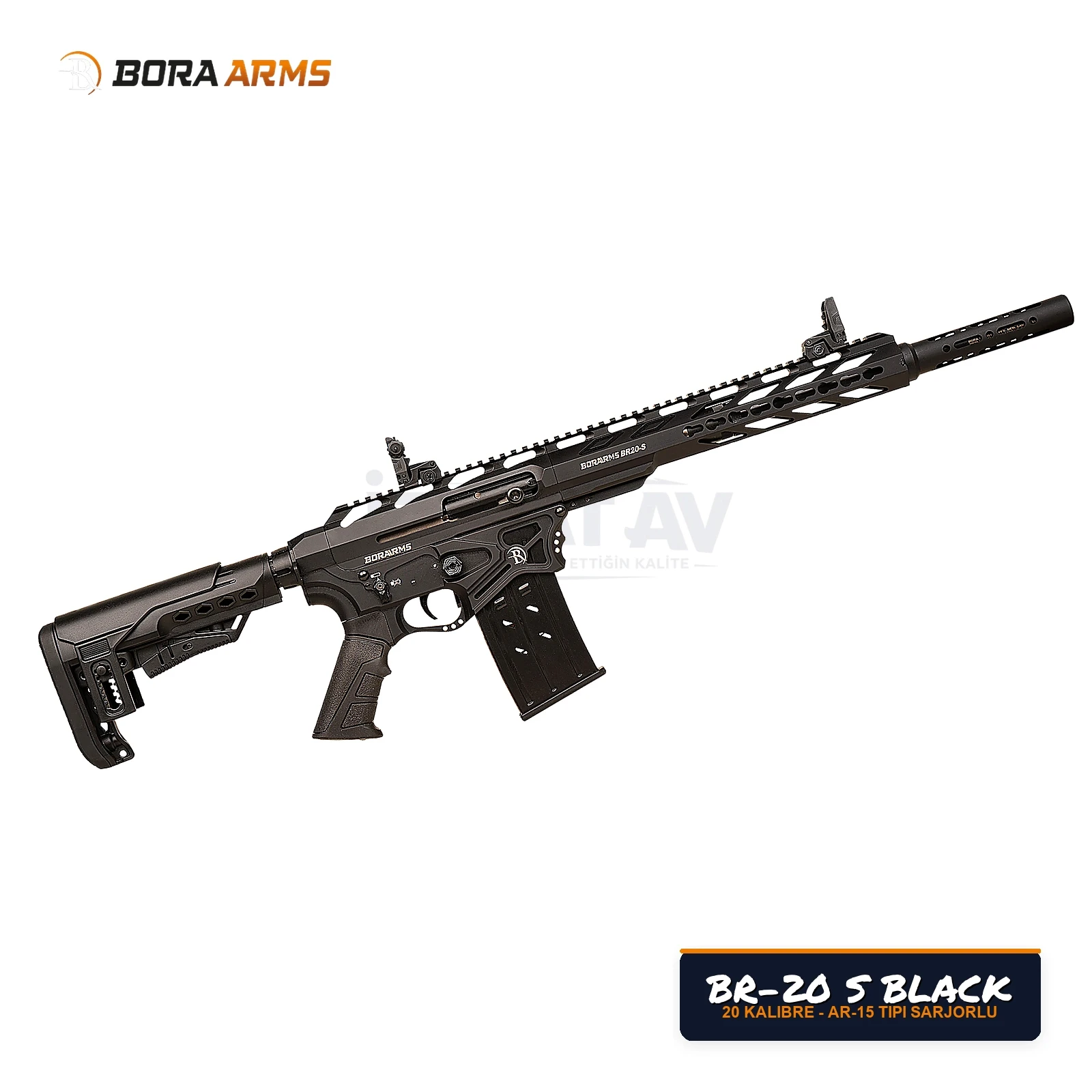 Bora Arms BR-20 S Siyah 20 Kalibre Şarjörlü Av Tüfeği