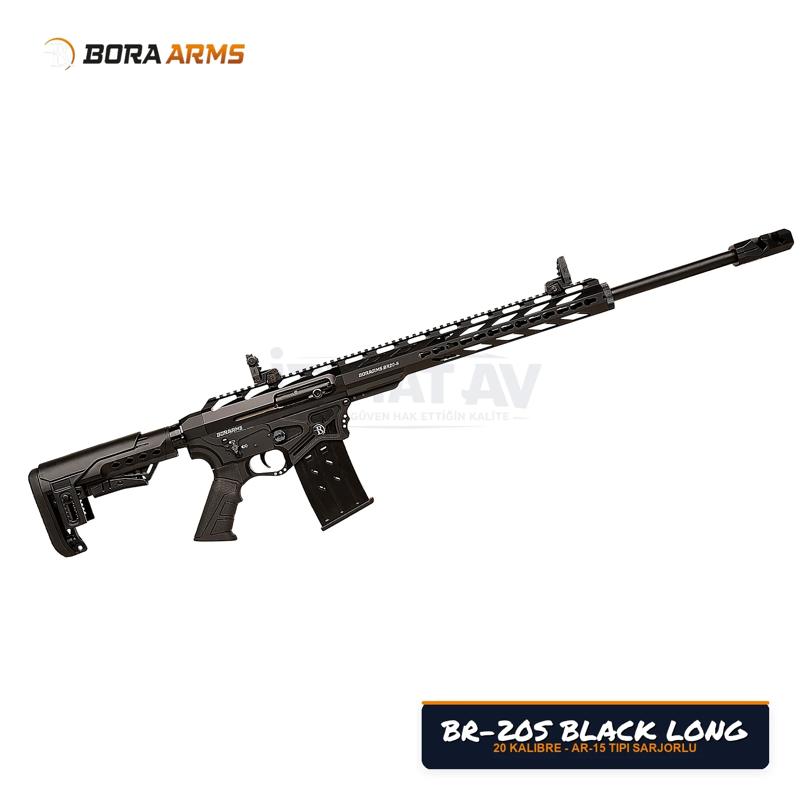 Bora Arms BR-20S Siyah Uzun Namlu 20 Kalibre Şarjörlü Av Tüfeği