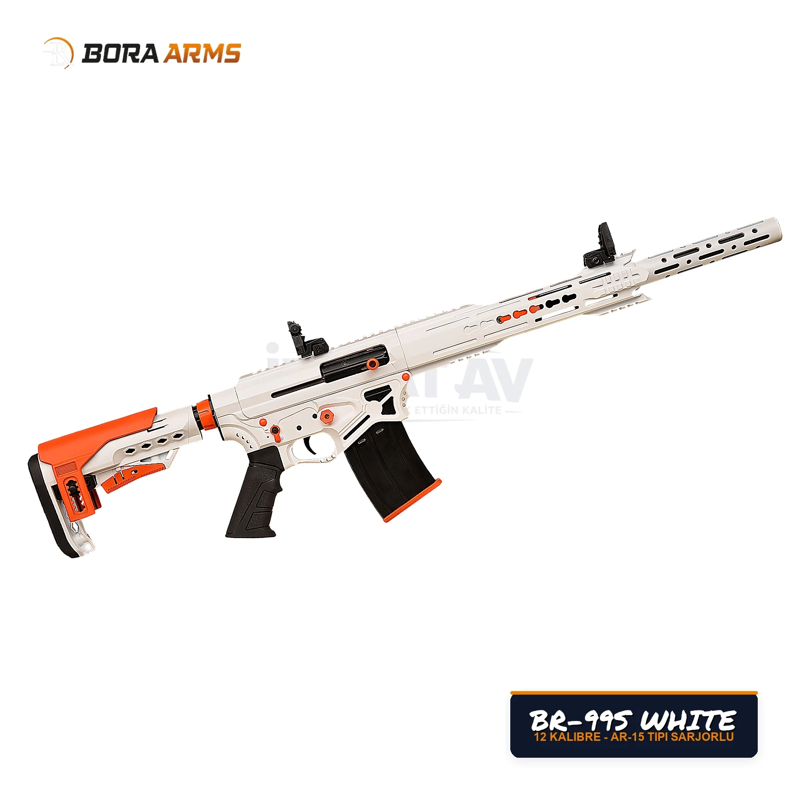 Bora Arms BR-99S Kar Beyazı 12 Kalibre Şarjörlü Av Tüfeği