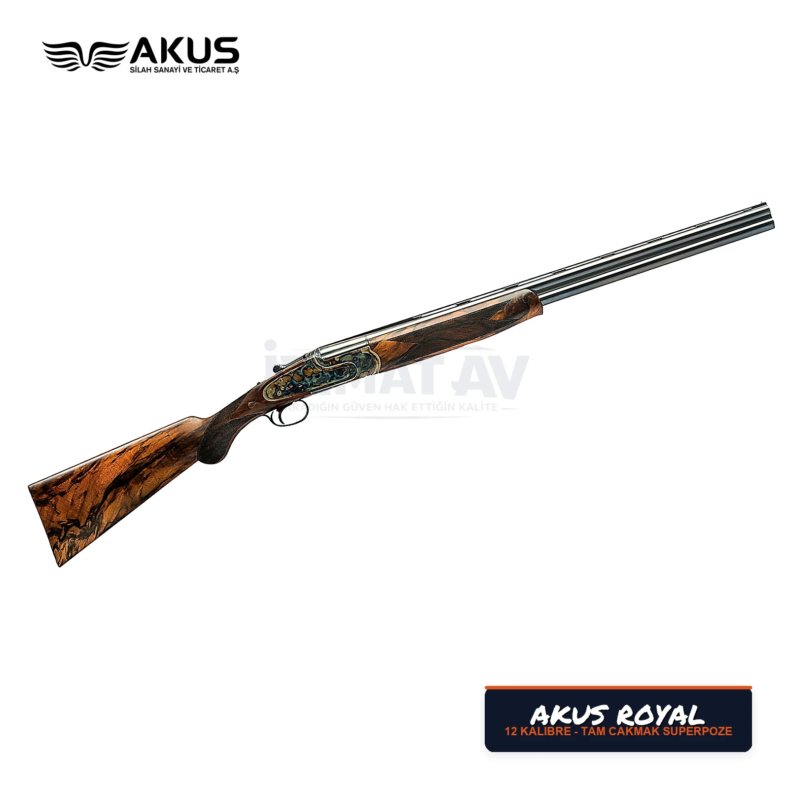 Akus Royal Tam Çakmak Süperpoze Av Tüfeği