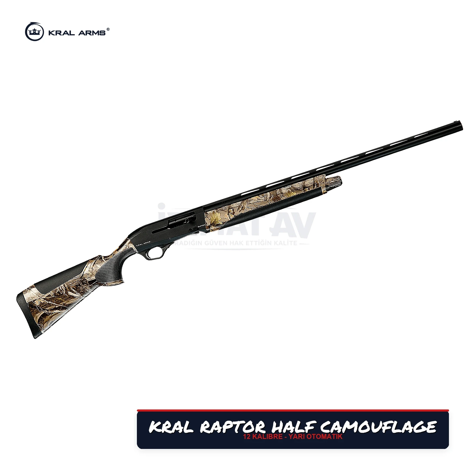 Kral Arms Raptor Half Camouflage Yari Otomati̇k Av Tüfeği