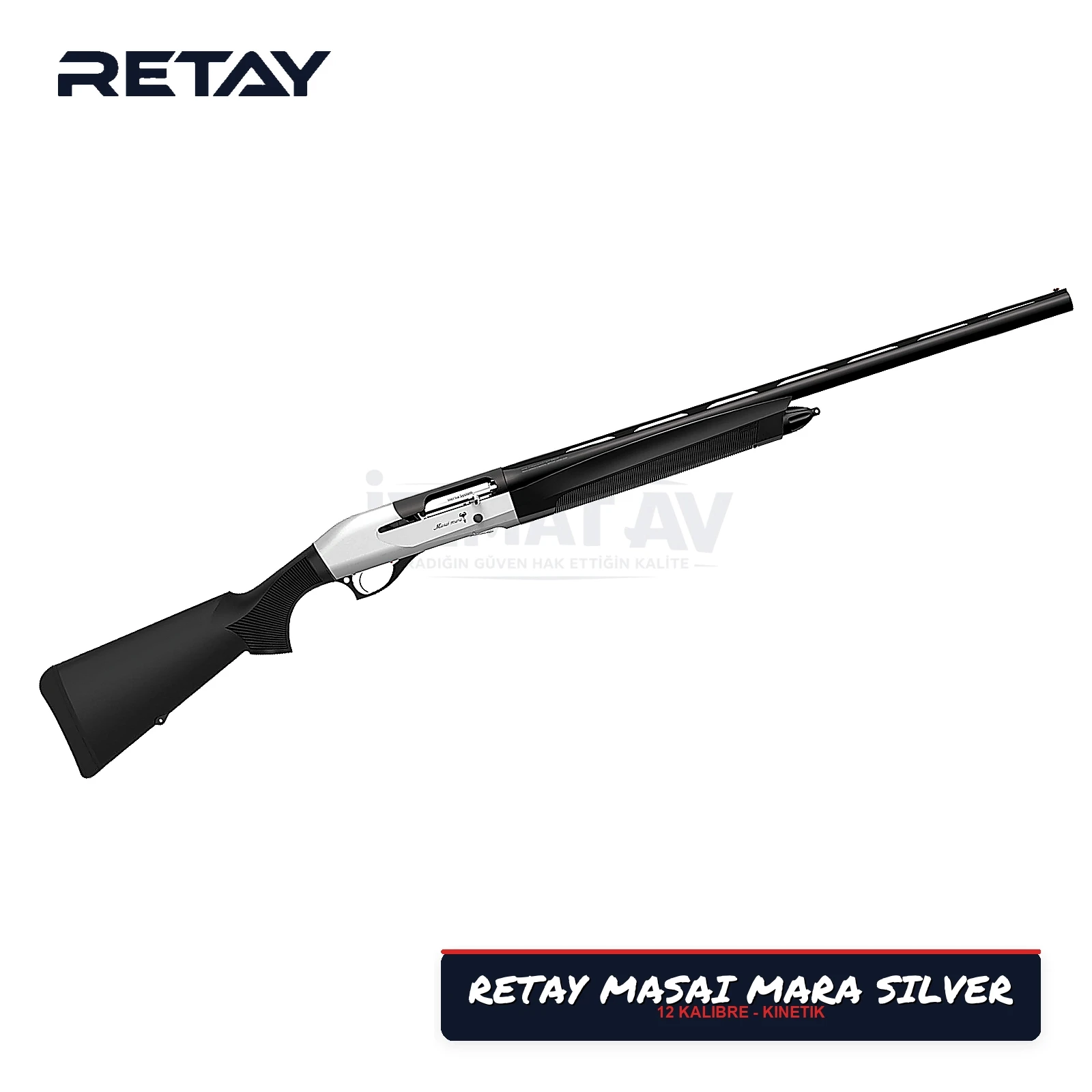 Retay Masai Mara Silver 12 Kalibre Kinetik Yarı Otomatik Av Tüfeği