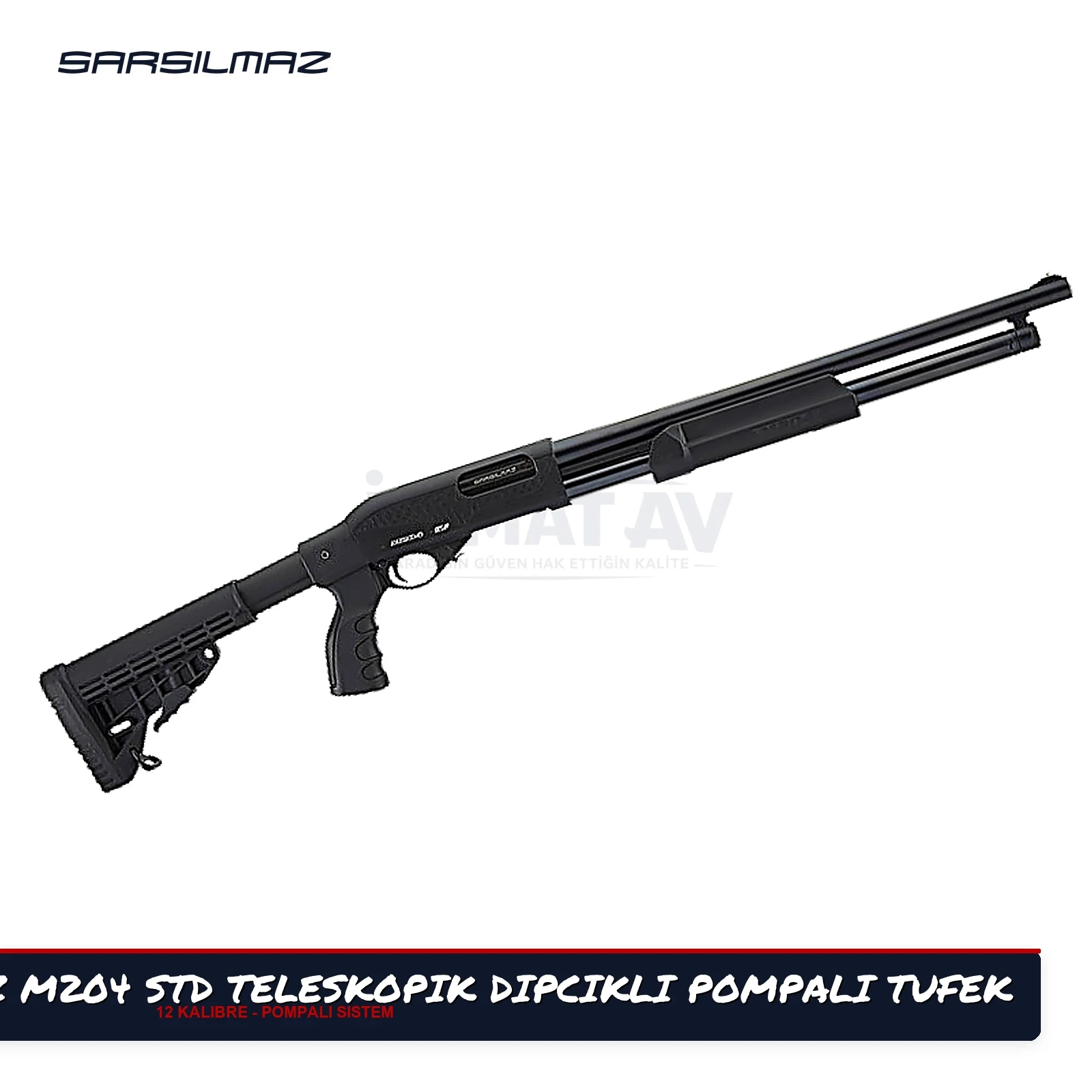 SARSILMAZ M204 STD TELESKOPİK DİPÇİKLİ POMPALI TÜFEK