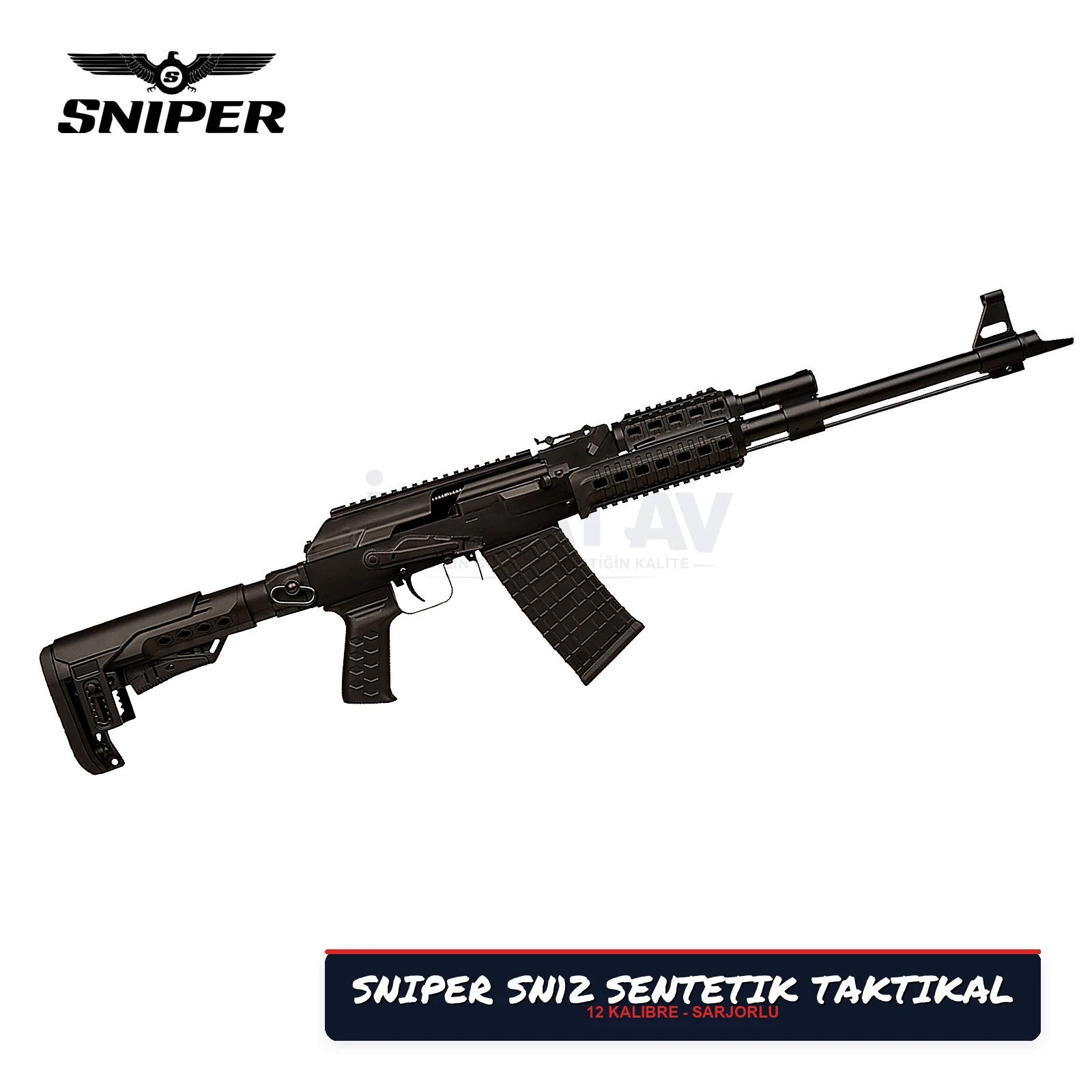 Sniper SN-12 Sentetik Taktikal Şarjörlü Otomatik Av Tüfeği