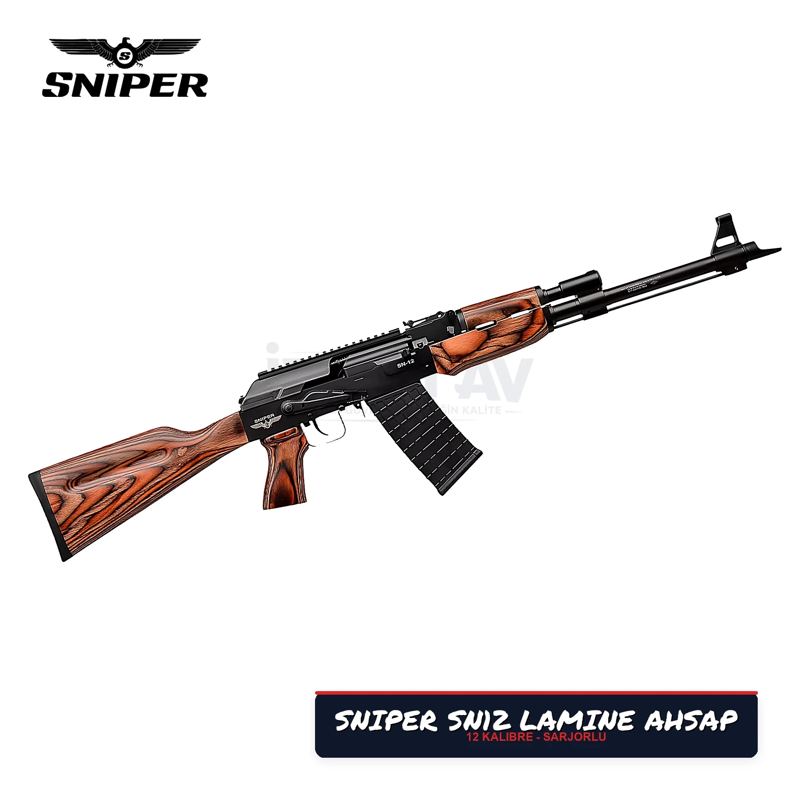 Sniper SN-12 Lamine Ahşap Şarjörlü Av Tüfeği
